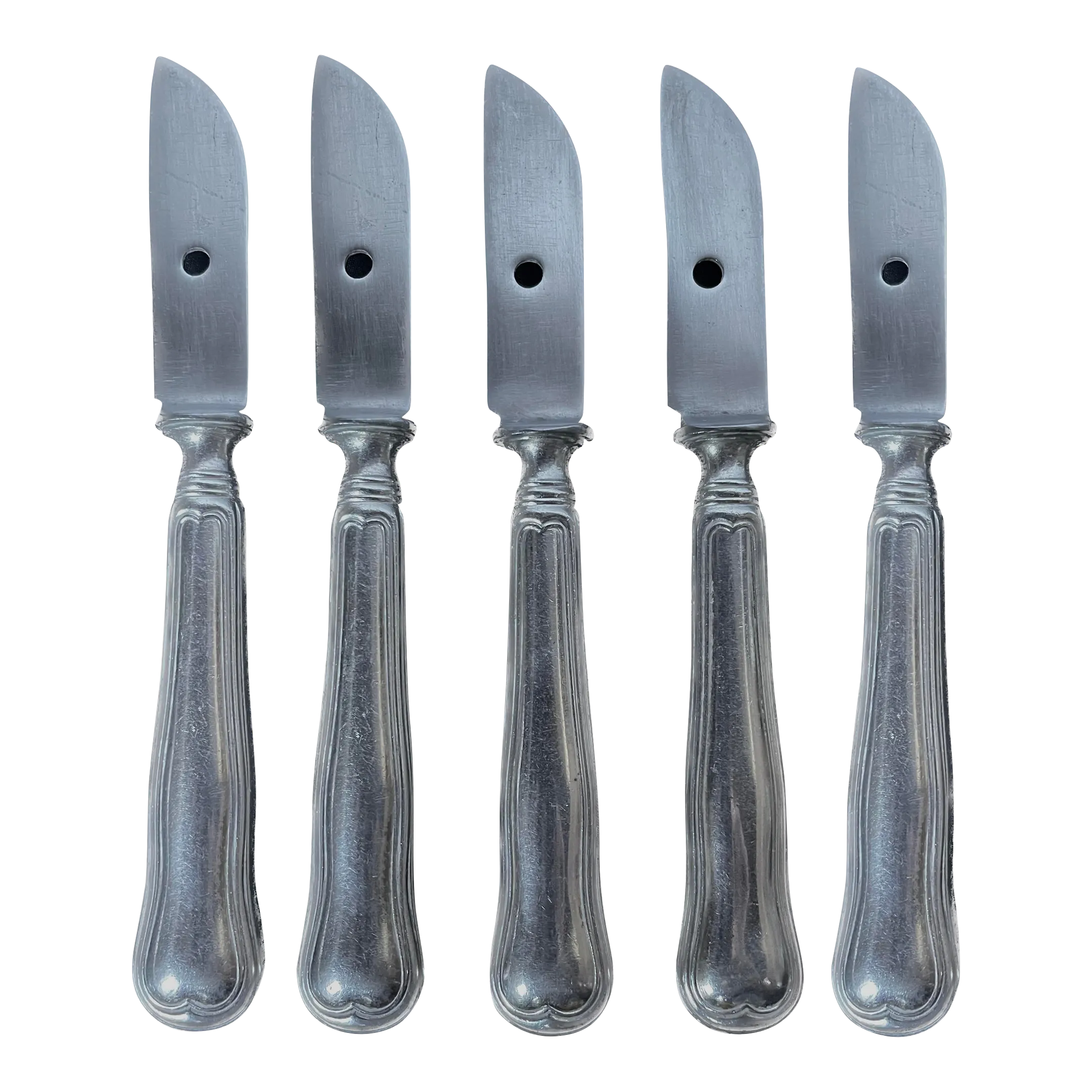 berndorf ナイフ　6本セット　ベルンドルフ　シルバープレート　ビンテージ Vintage Art-Krupp Berndorf Silverplated Cheese Knives | Chairish