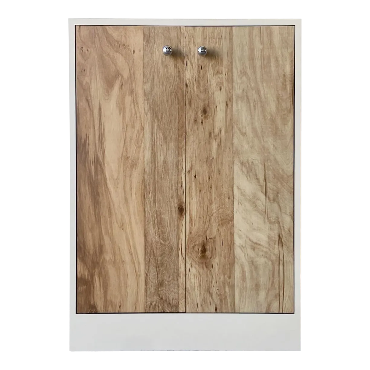 Postmodern Cream and Wood Grain Laminate Chairish