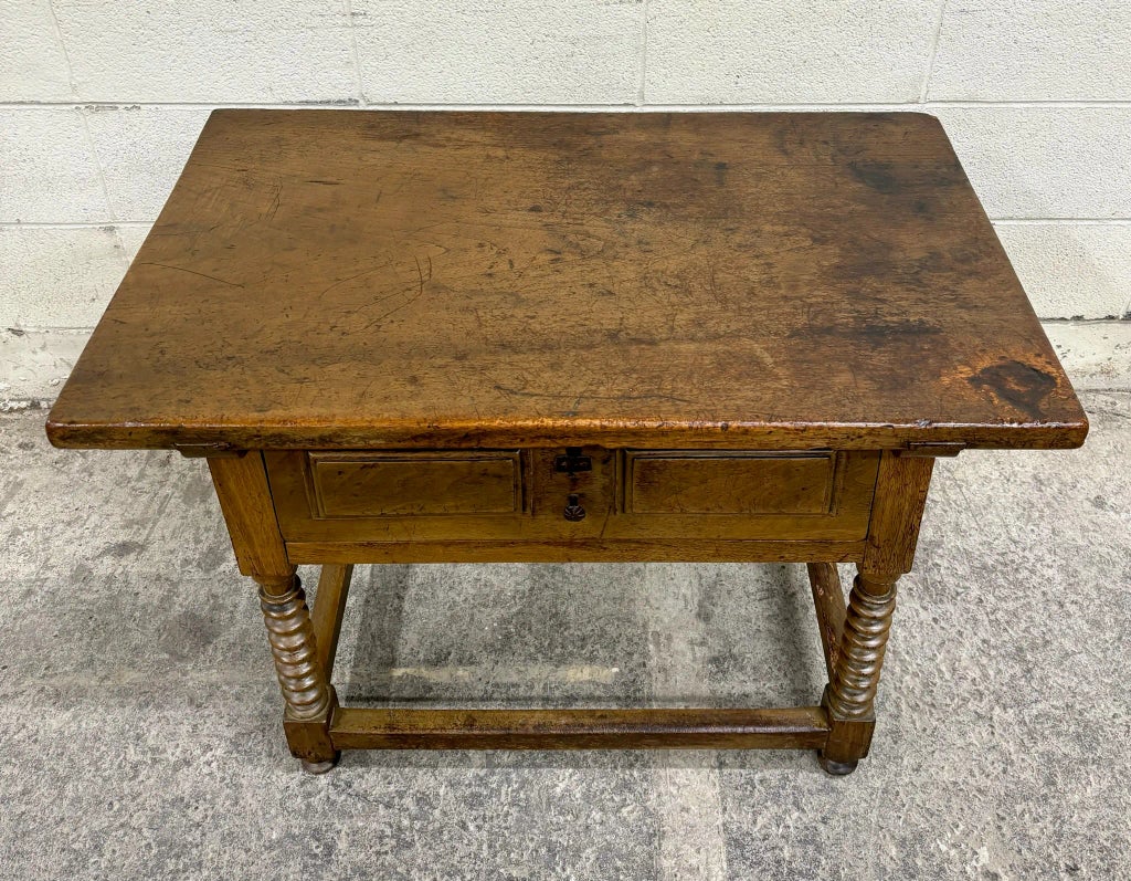 Spanish Colonial Antique Rustic Coffee Table Lot A Spanish Baroque