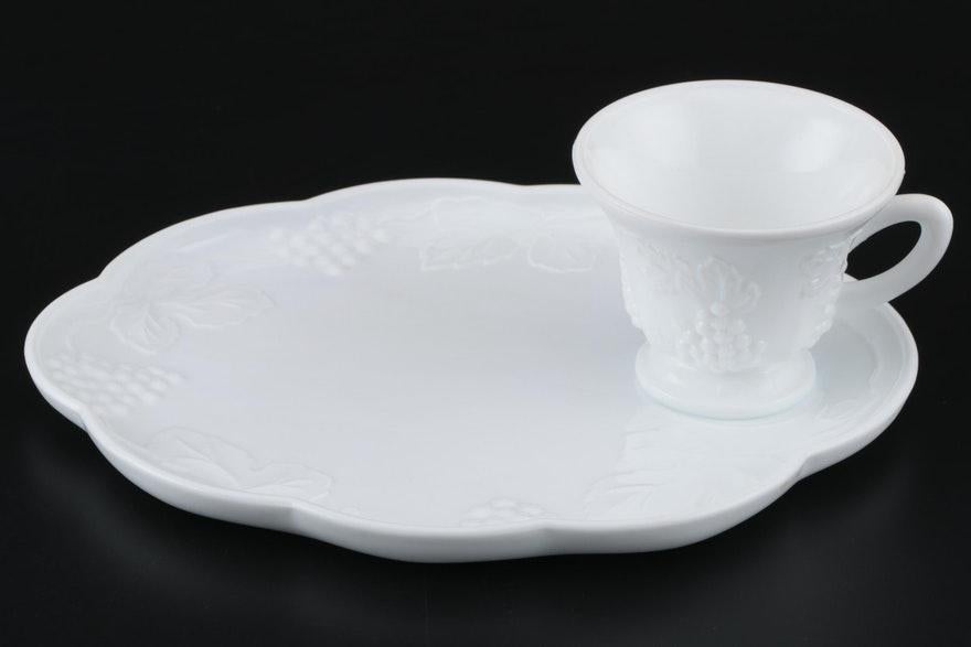 Colony harvest milk shop glass snack set
