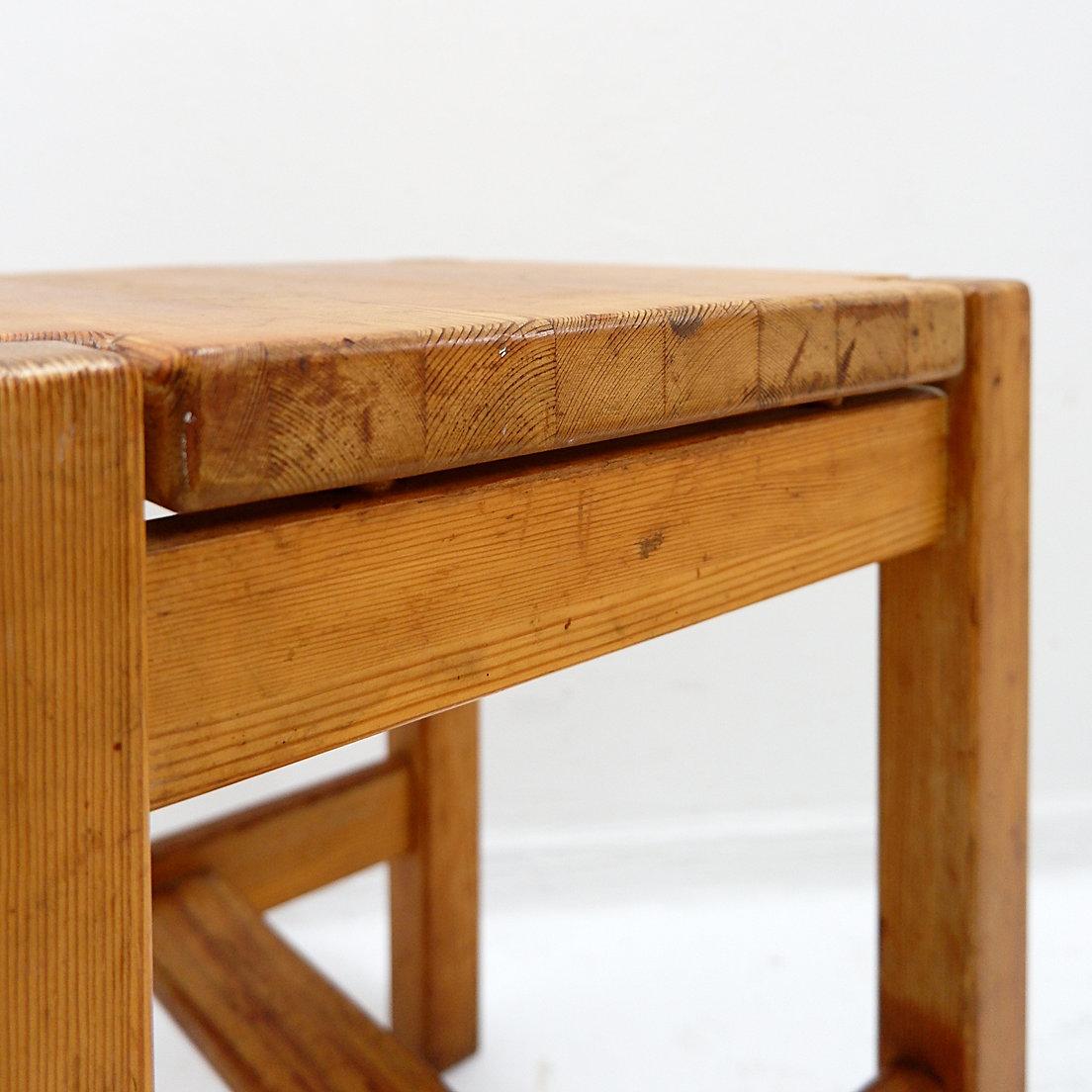 Mid-Century Modern Brutalist Hongisto Stool by Ilmari Tapiovaara