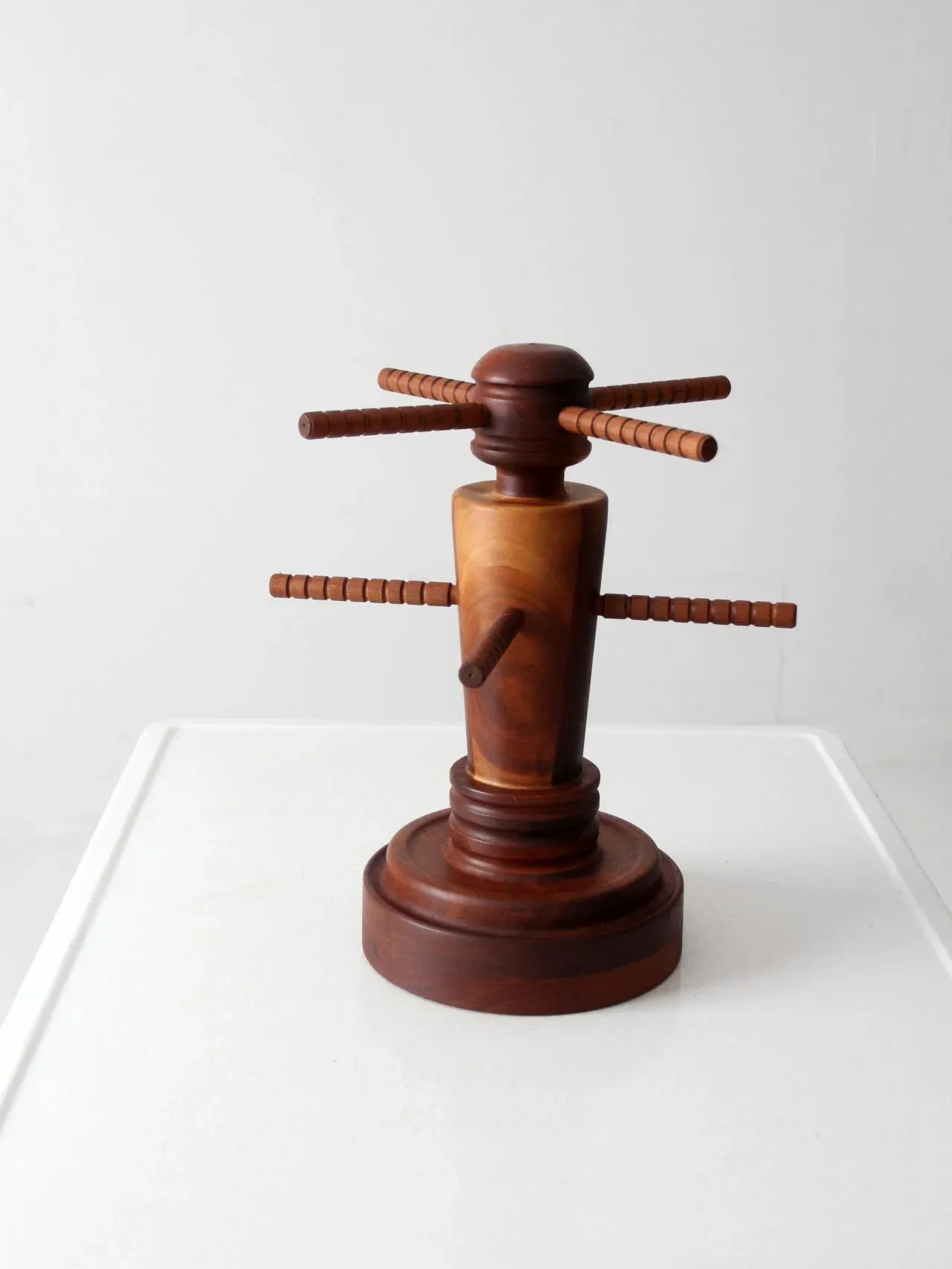 Antique Wood Display Stand | Chairish