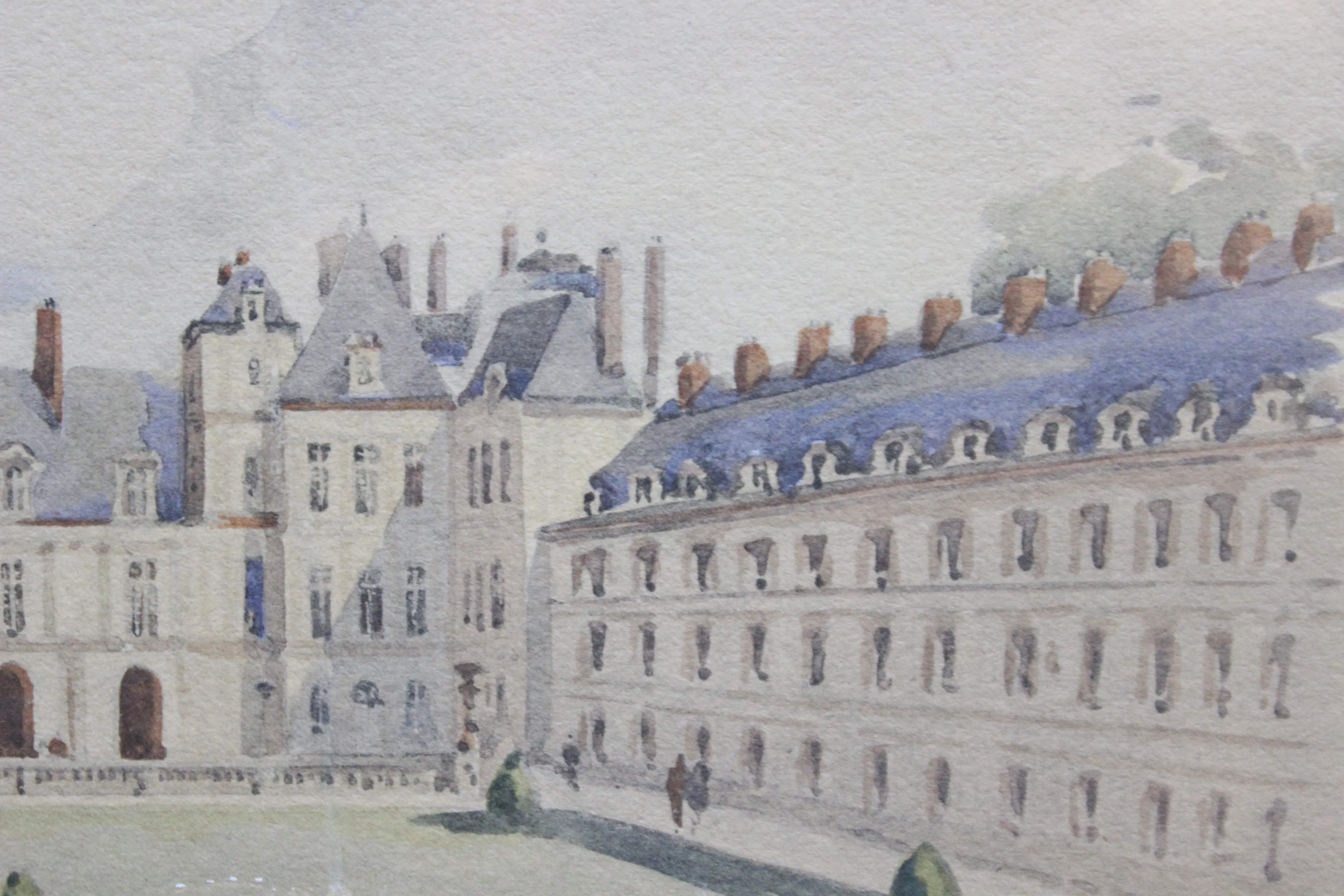 Palais Gardens, Watercolor Painting