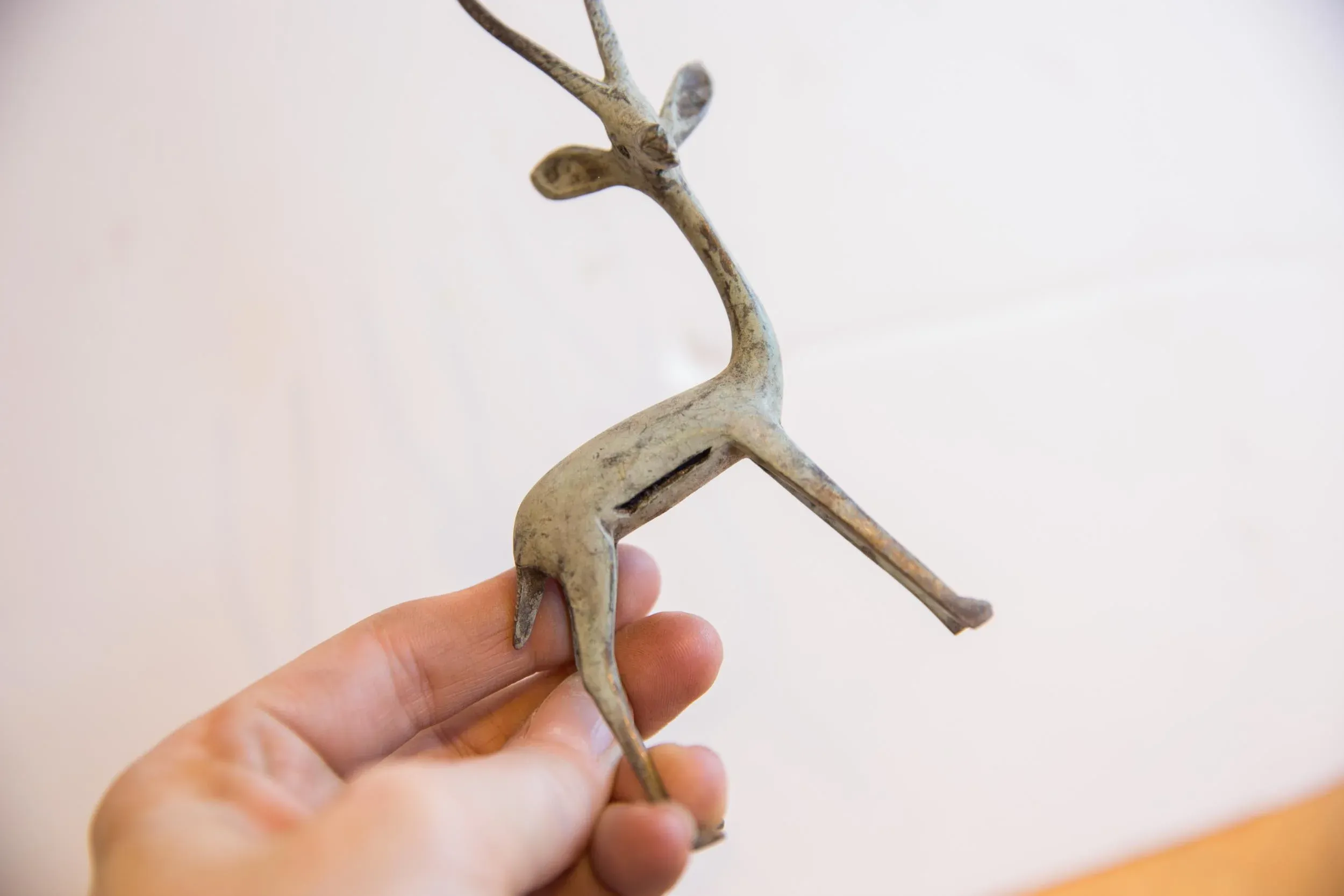 Vintage African Right Facing Brightly Oxidized Gazelle
