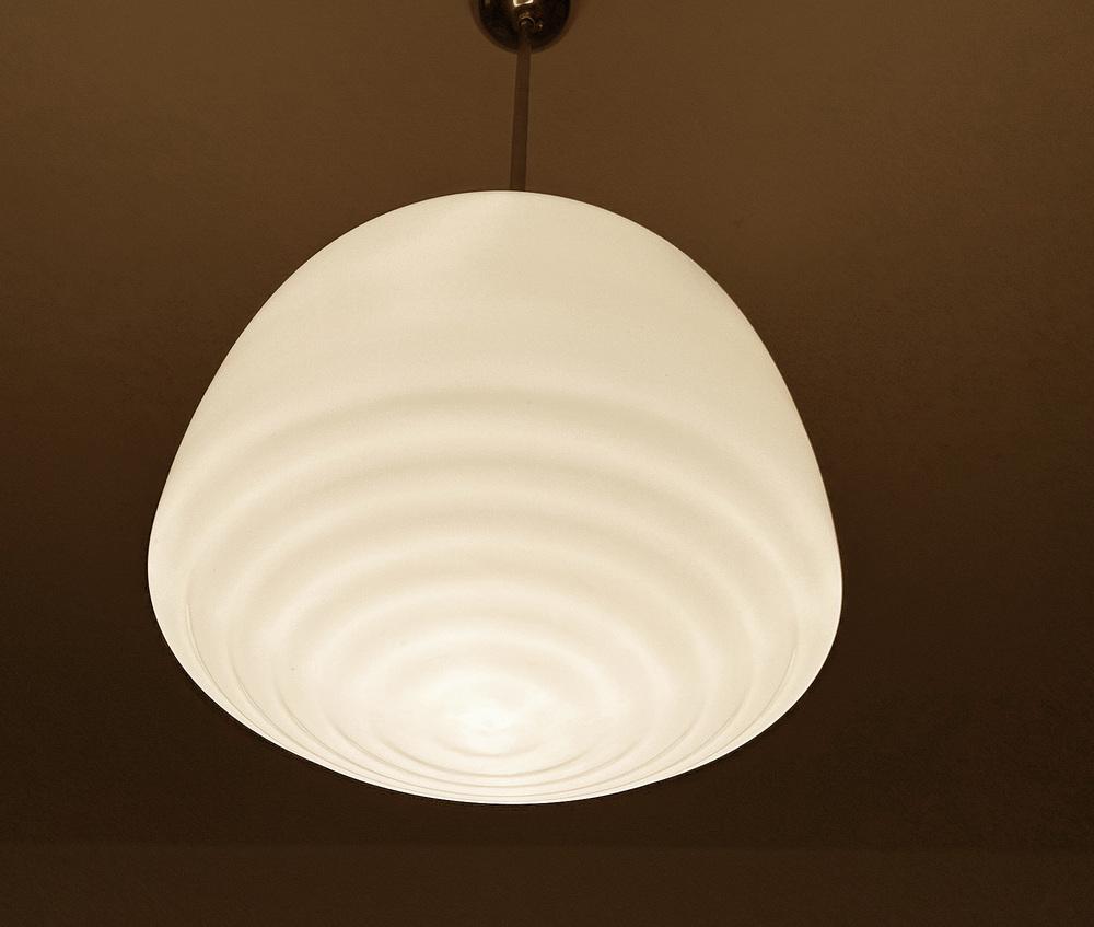 Art Deco Glass Pendant Light, 1930s