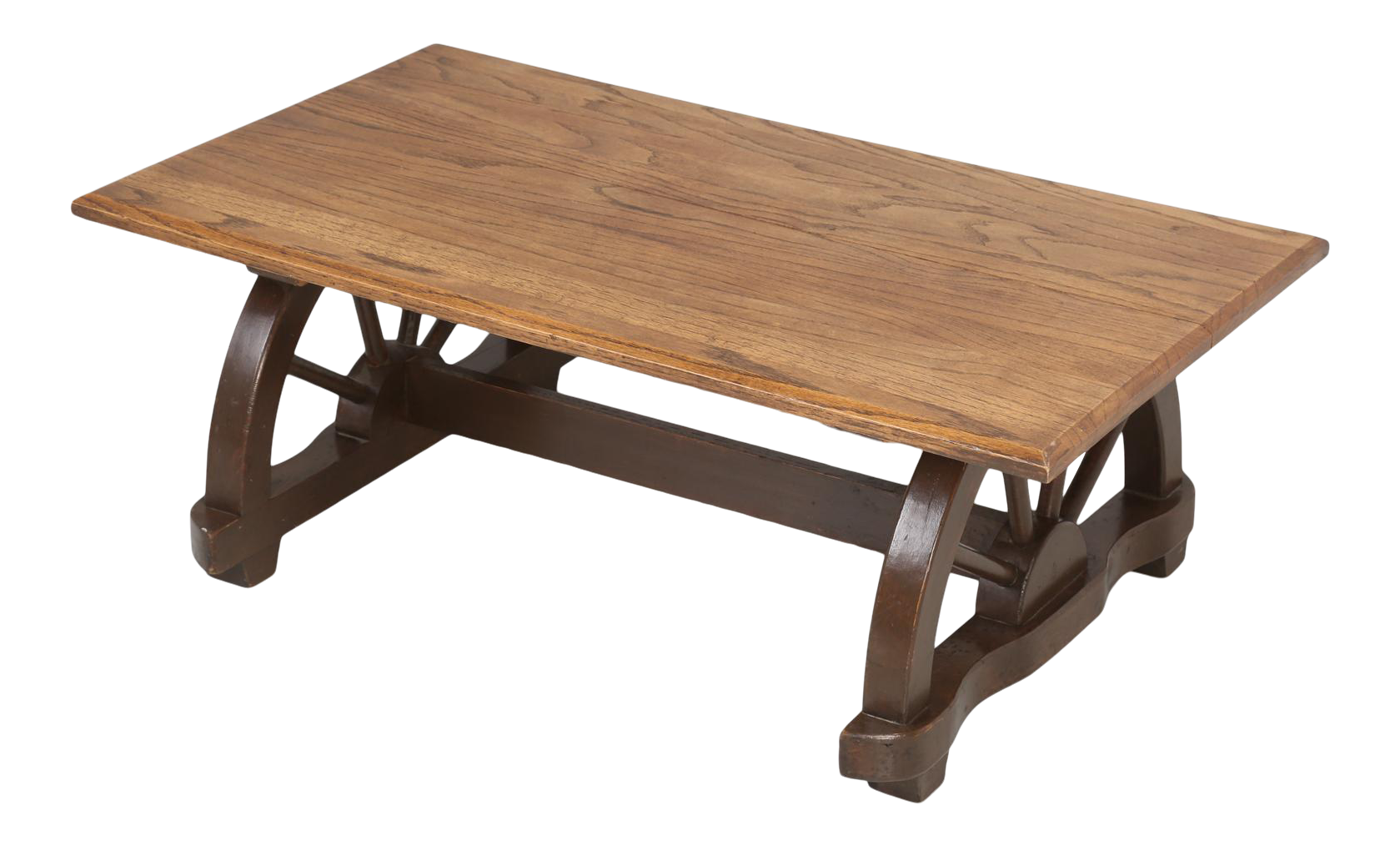 1950s American Western Ranch Oak Table Chairish