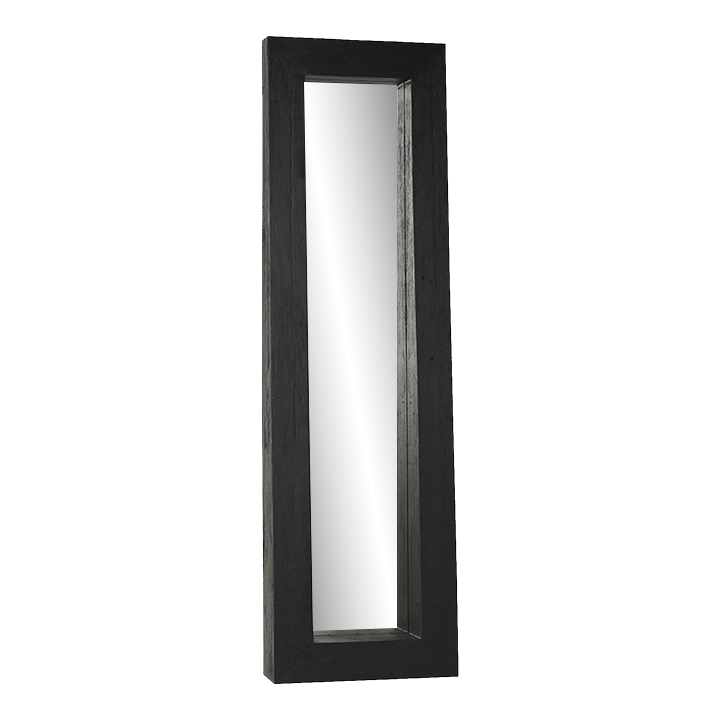 Ebony Finish Wood Full Length Mirror Chairish