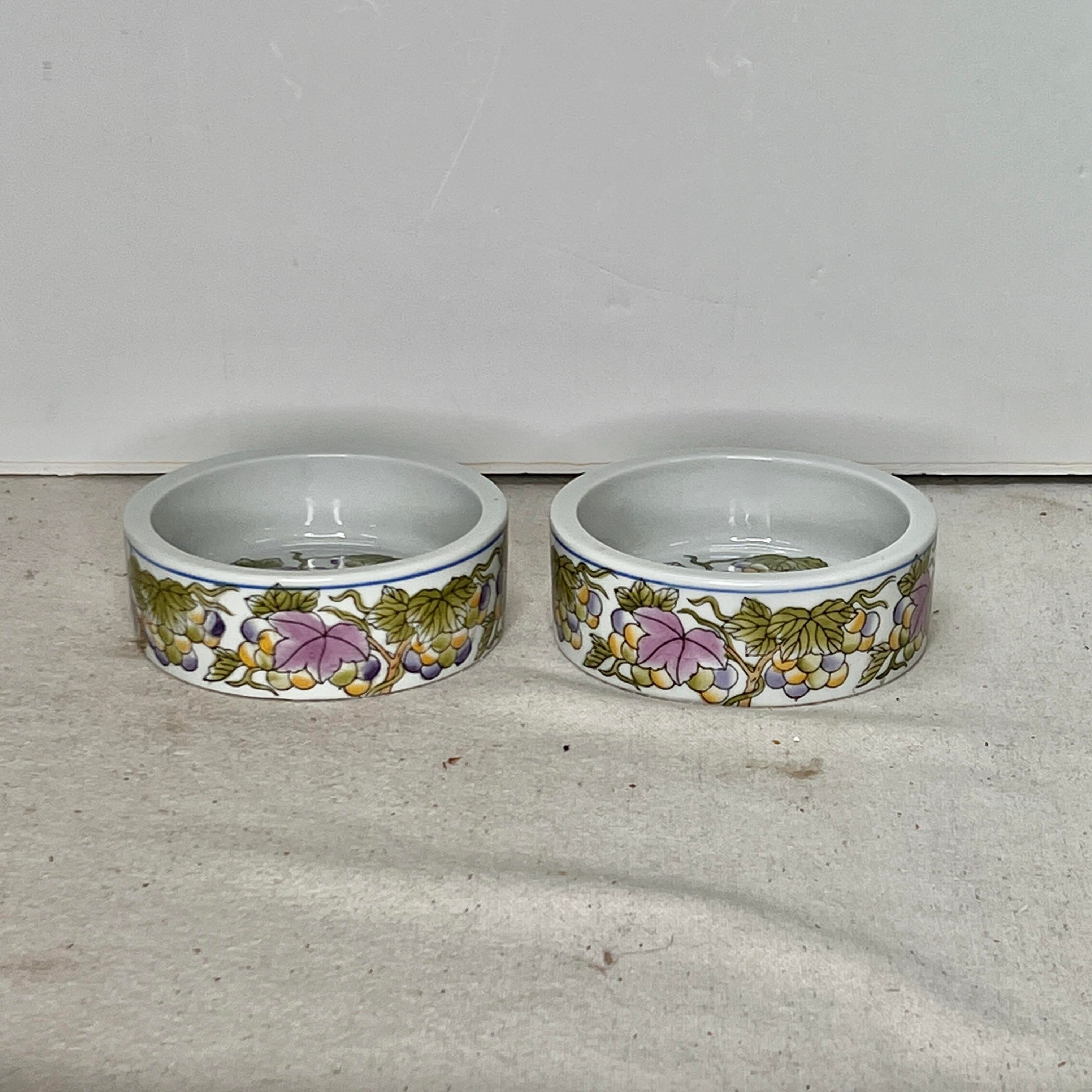 Williams-Sonoma Grande Cuisine Chinoiserie Trinket Dishes a Pair
