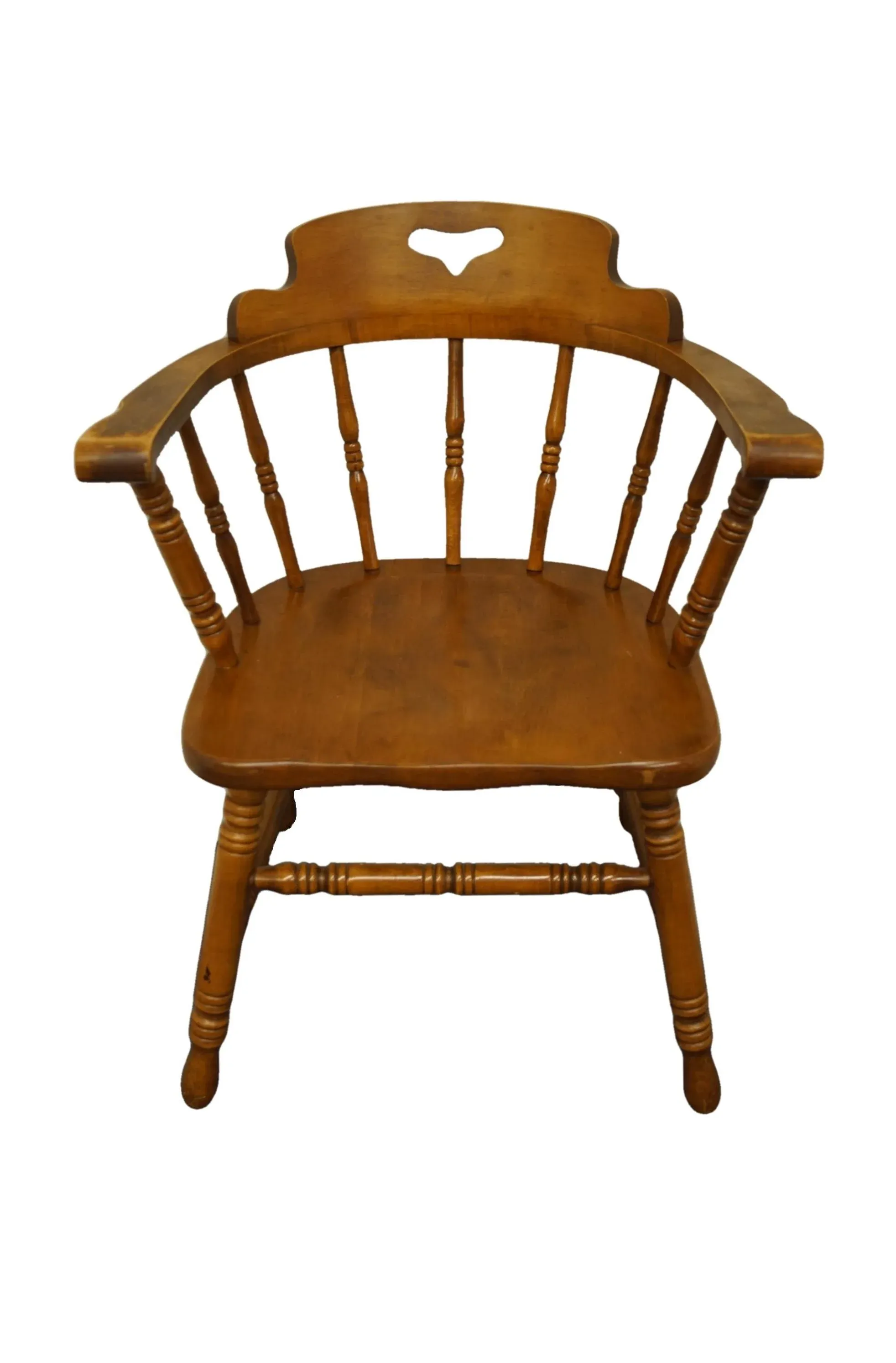 Tell City Colonial Style Solid Hard Rock Maple Dining Arm Chair