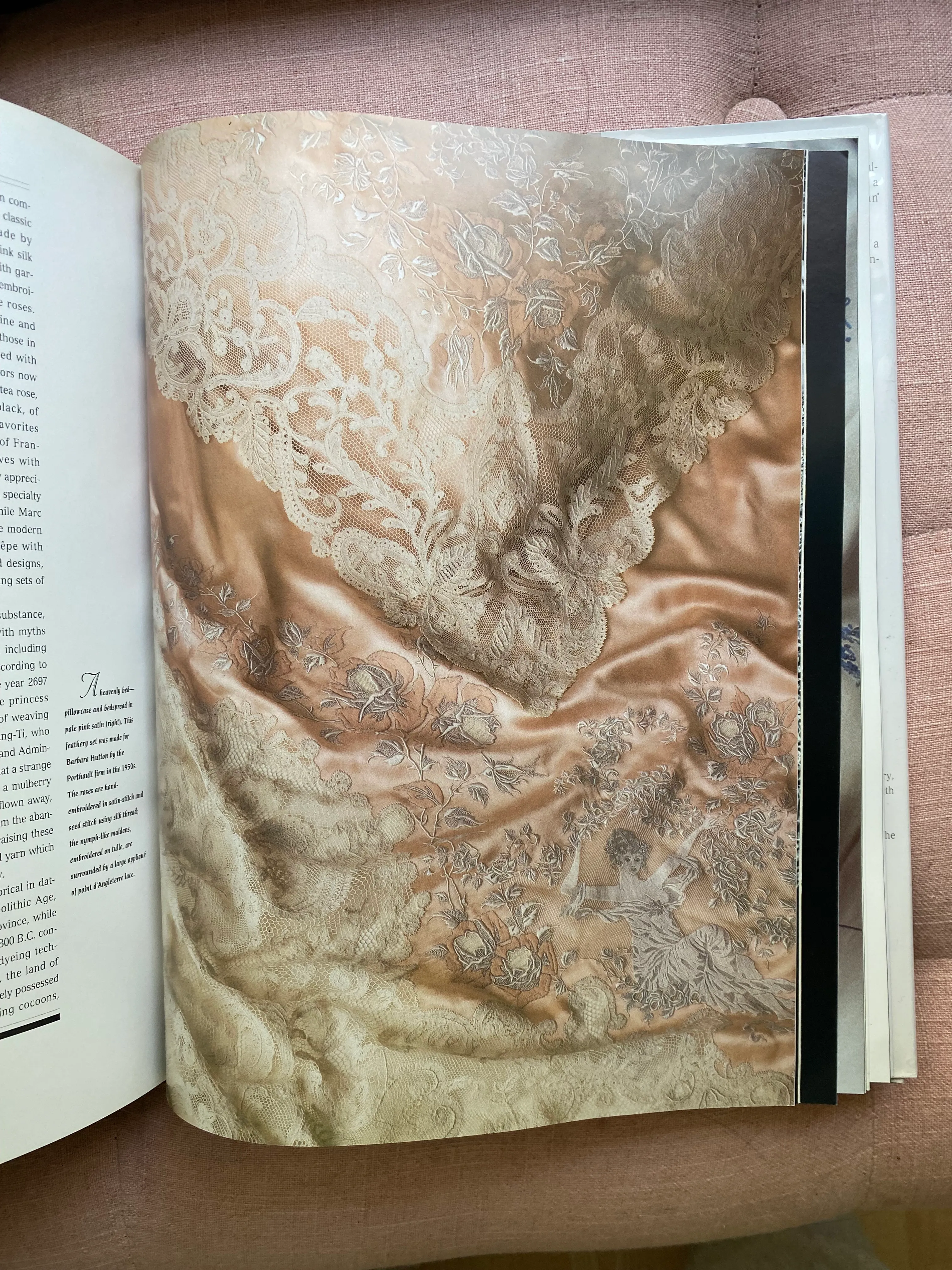 The Book of Fine Linen by Francoise De Bonneville | Chairish