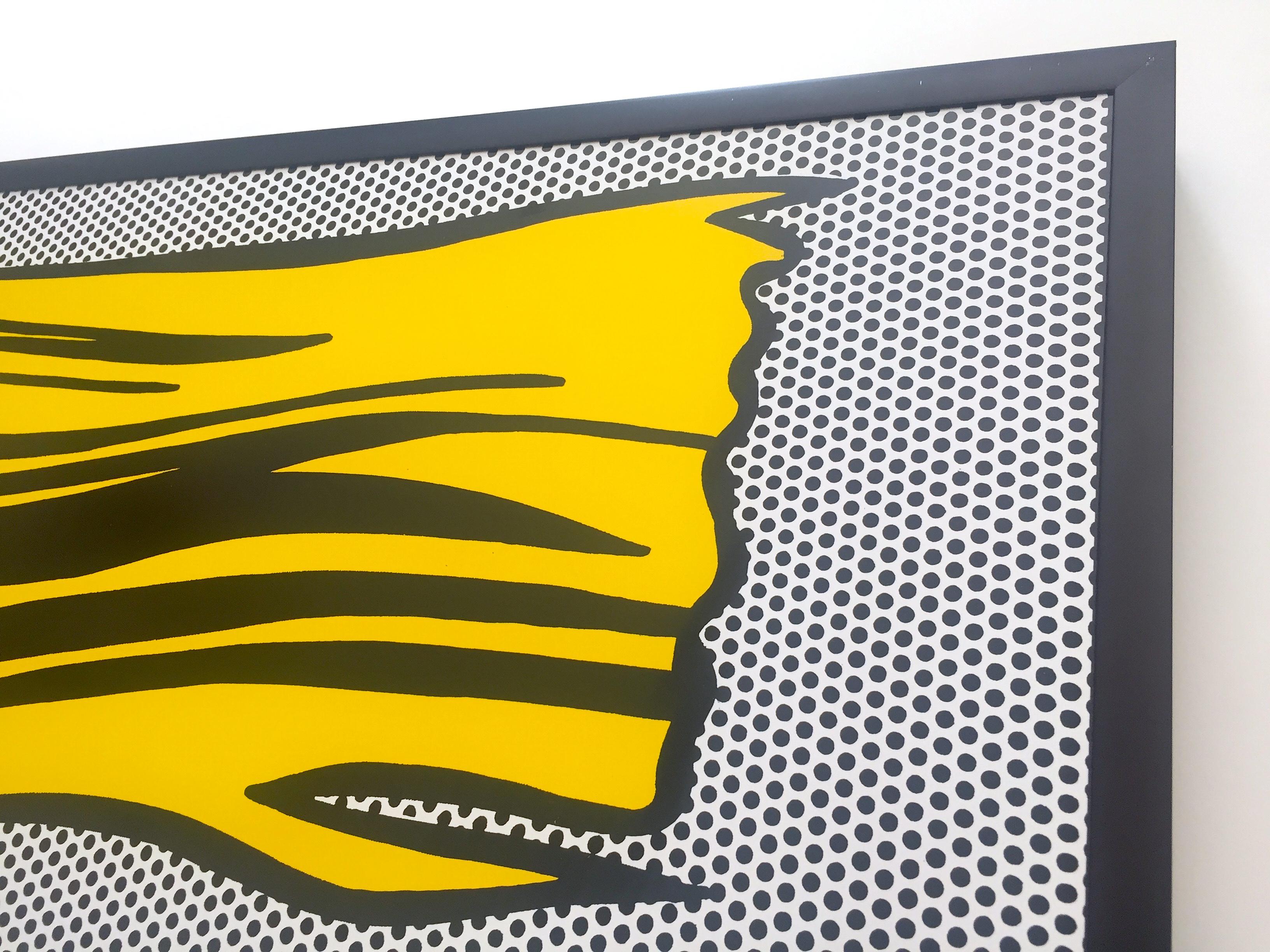 Roy Lichtenstein Vintage 1990 Silkscreen Print Large Framed