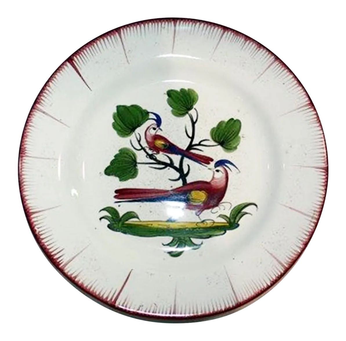 French Faience Ironstone Plate