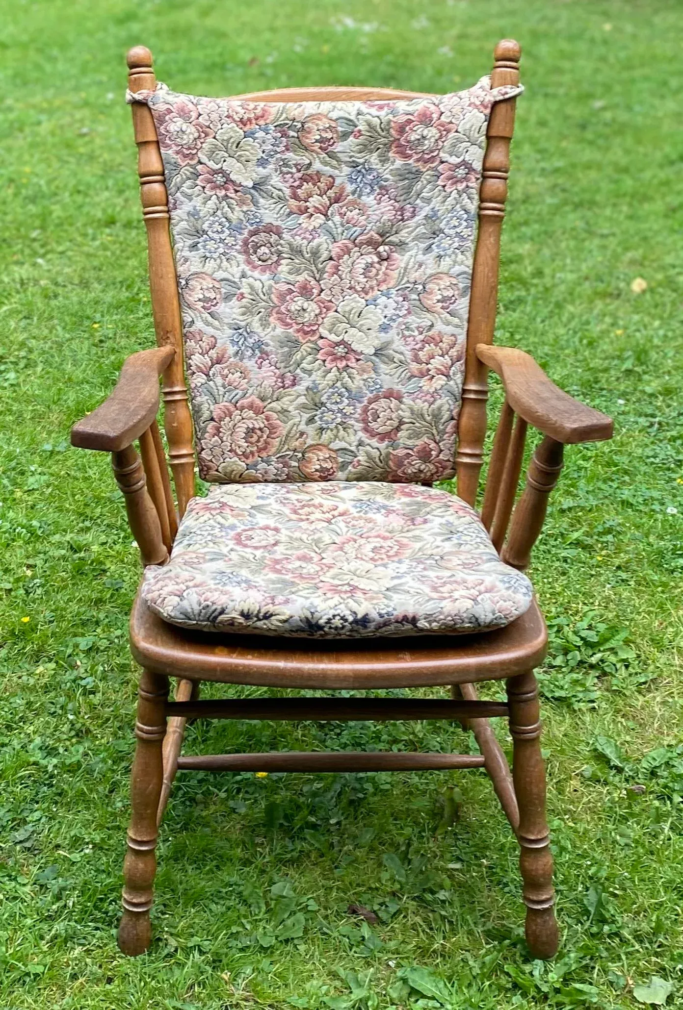 Antique Dutch Wooden Armchair