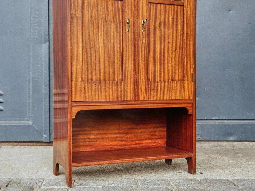 Art Nouveau Mahogany Cupboard