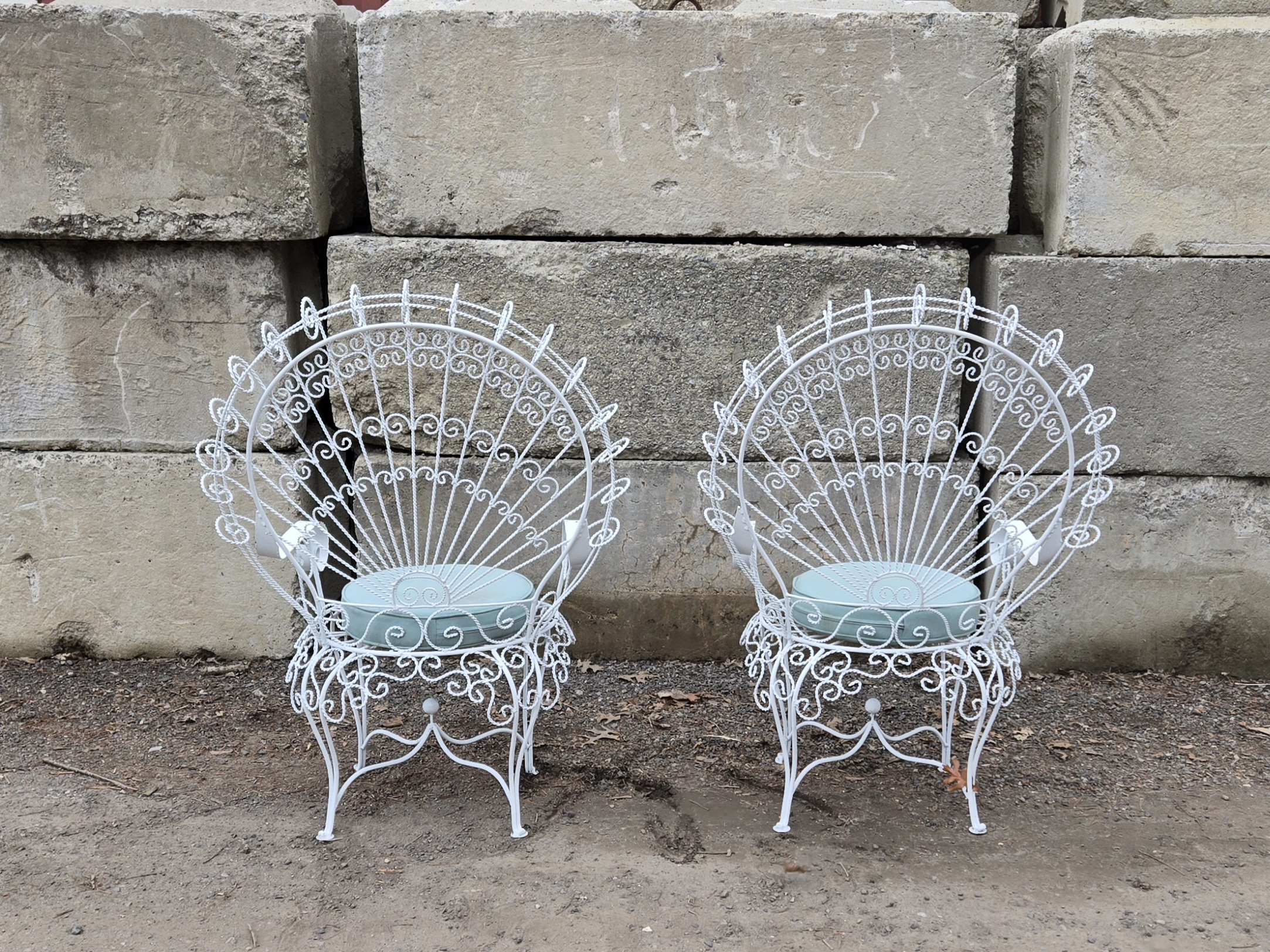 1920s Salterini Peacock Chairs, Attributed Set of Chairish