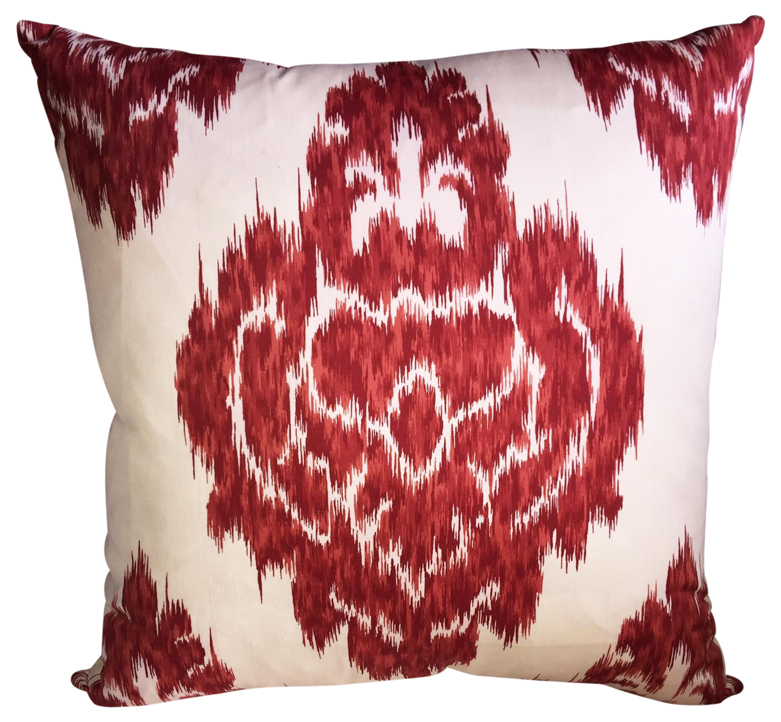 Red Ikat Accent Pillow Chairish