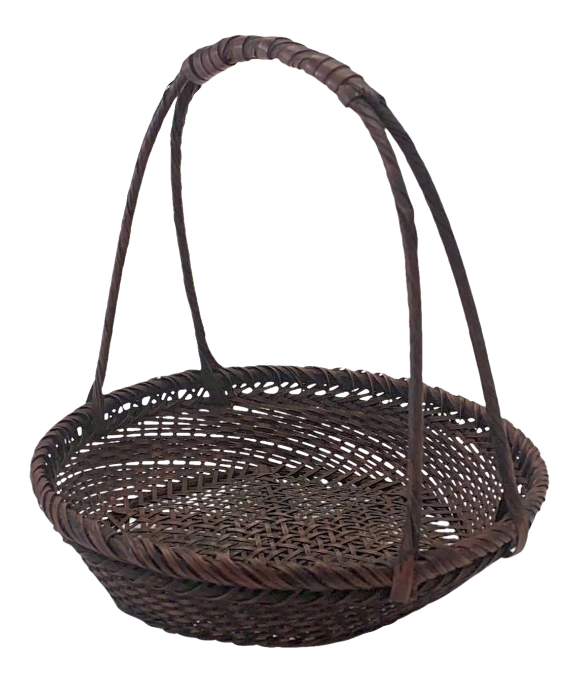 Miniature Japanese Bamboo Basket by Hayakawa Shokosai I Chairish