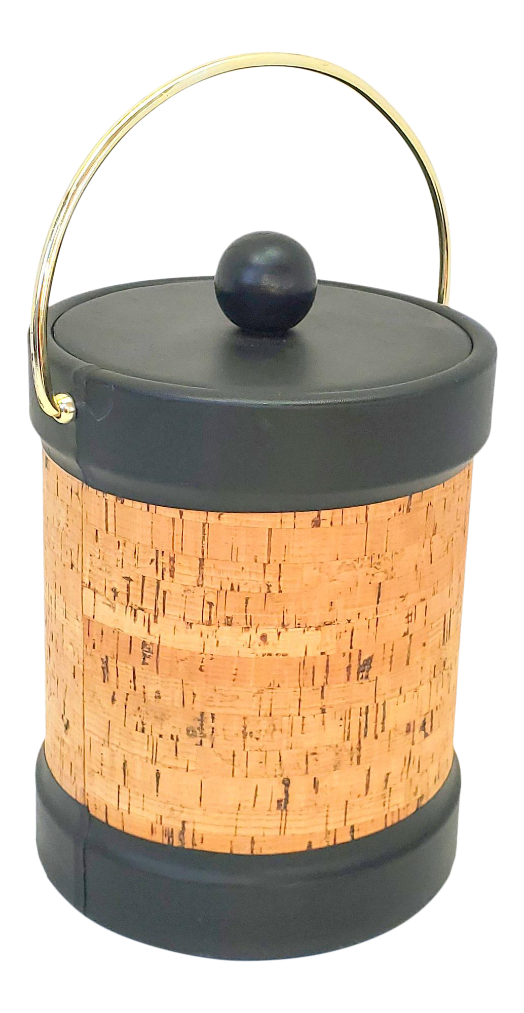 Kraftware MidCentury Modern Cork Ice Bucket Chairish