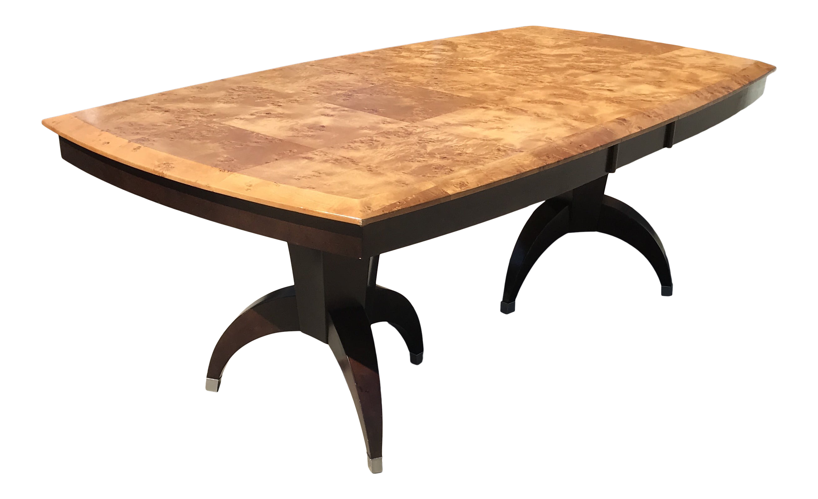Tapered Dining Table in Birds Eye Maple | Chairish