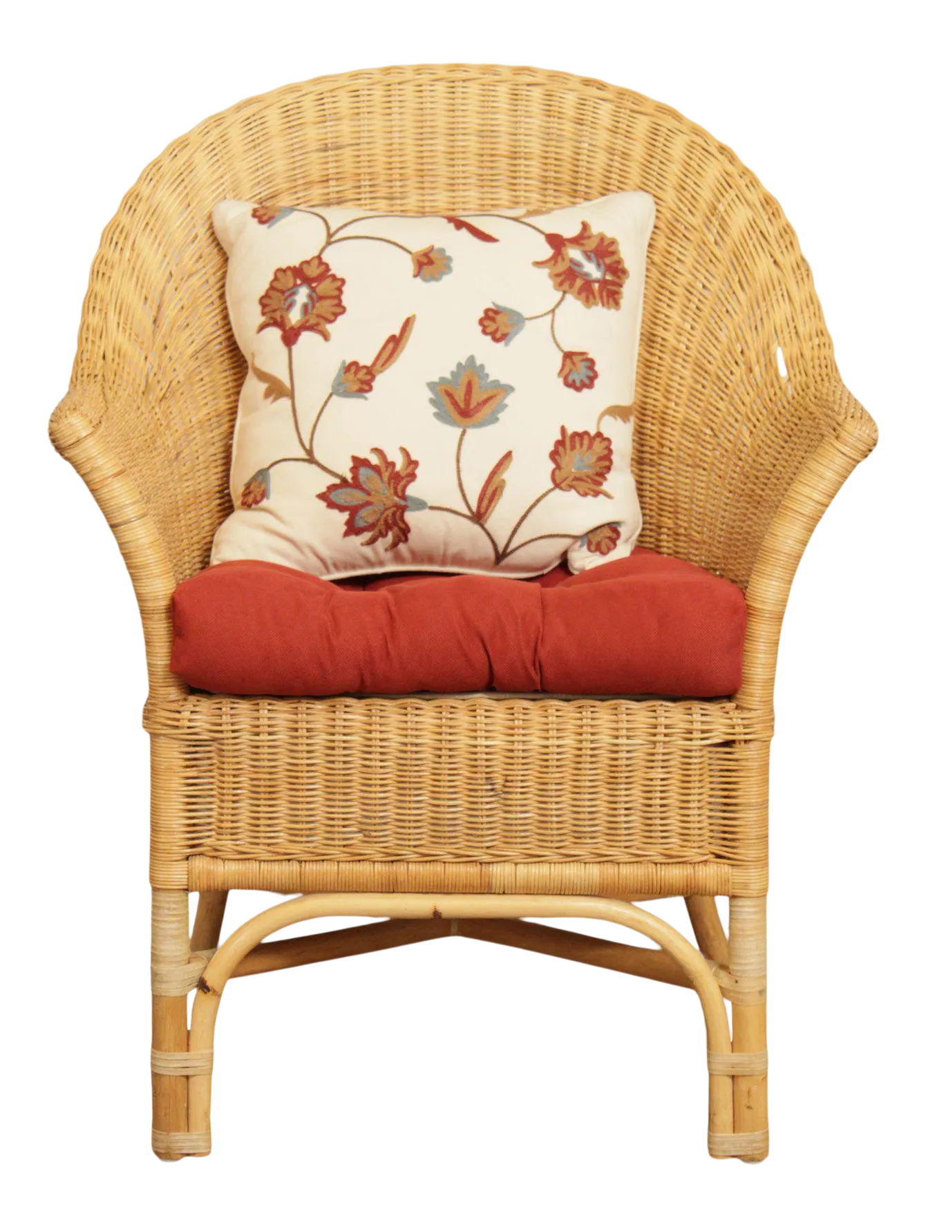 Wicker Rattan Armchair Chairish