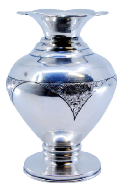 Silver Jug with Engraved Plant Motifs