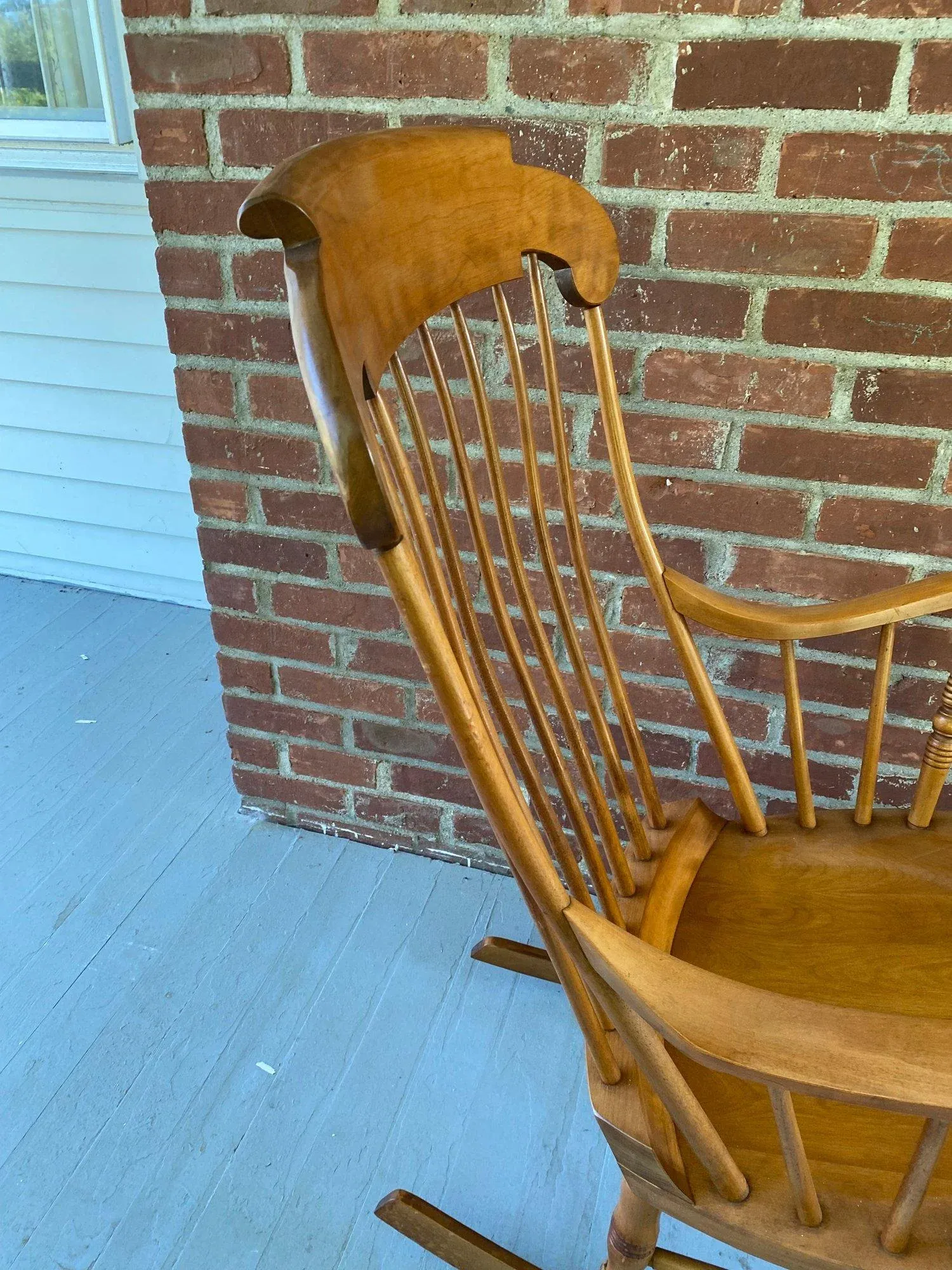 1970s Vintage Bent Brothers Maple Rocking Chair Chairish