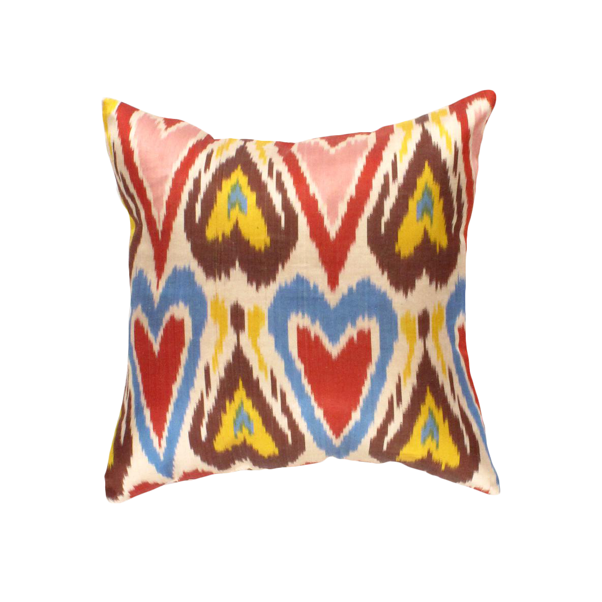 Modern Pasargad Oasis Collection Silk Velvet Ikat Pillow Chairish