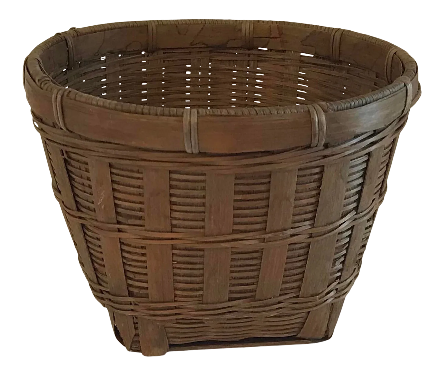 Vintage Woven Planter Basket Chairish