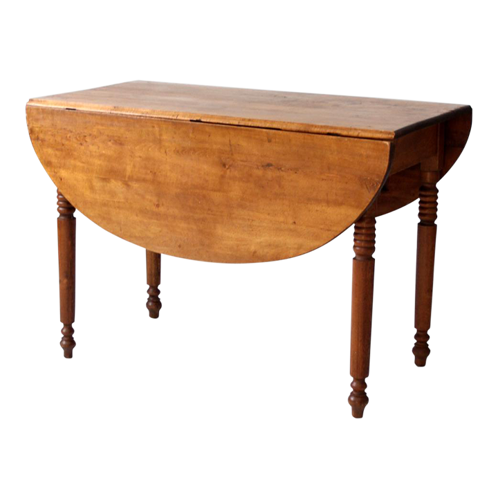 Antique Wooden Drop Leaf Table Chairish