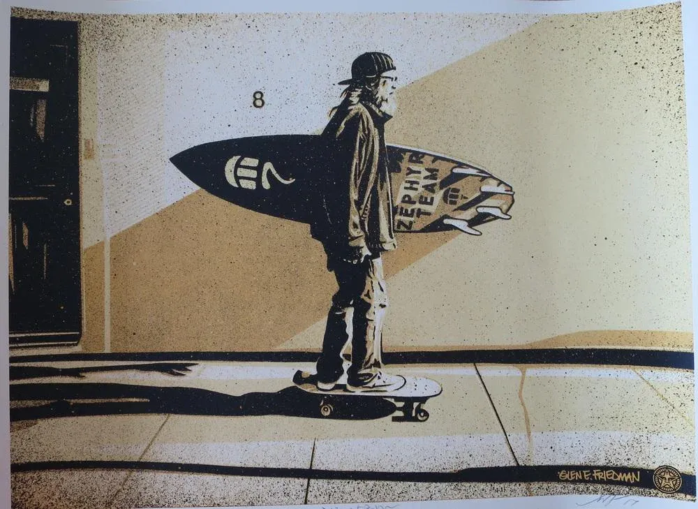 Shepard Fairey (Obey), Jeff Ho Zephyr, 2017, Screenprint