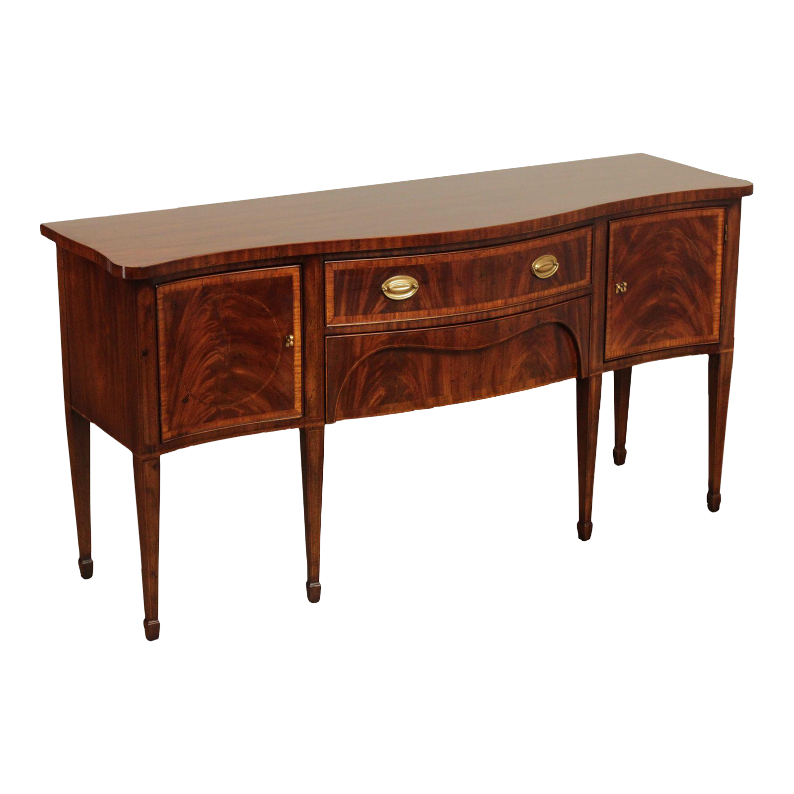 1980s Henredon '18th Century Portfolio' Federal Style Inlaid Mahogany