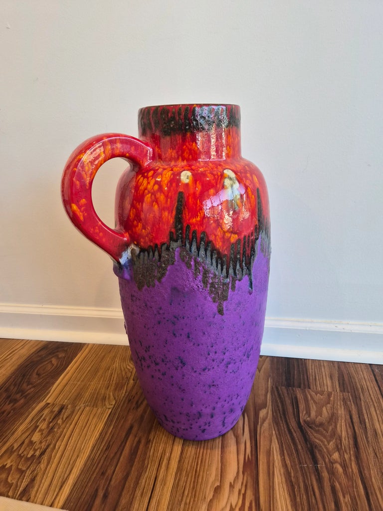 1970s Scheurich Keramik 'Fat Lava' Vase | Chairish