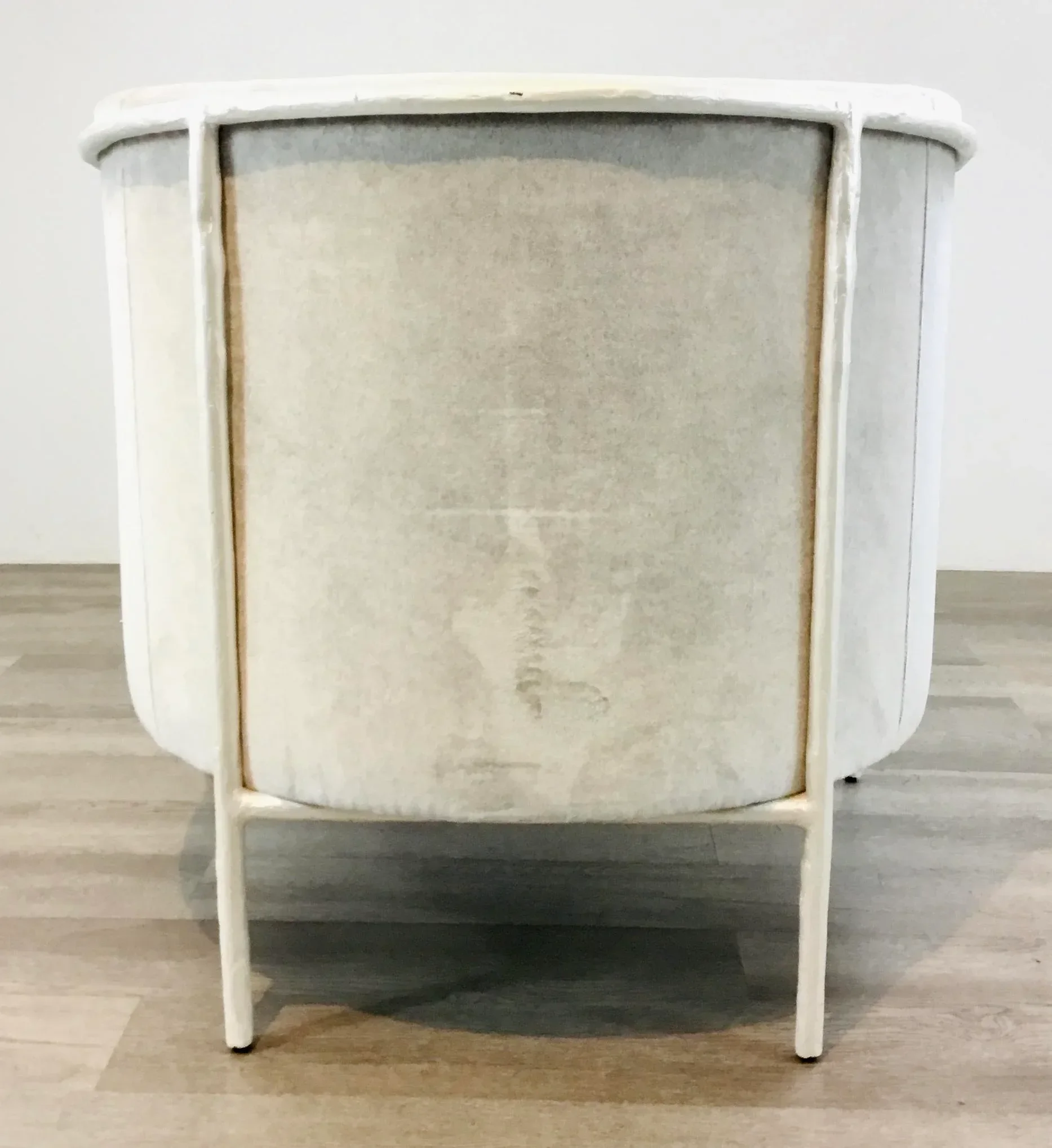 Caracole Modern White and Gray Branching Out Club Chair
