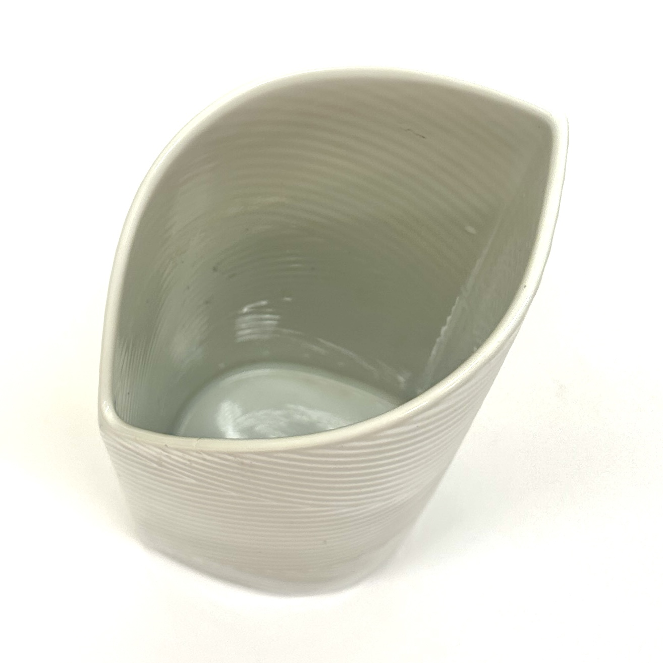 1970s Chic White Porcelain Textured Vase by Thomas Germany