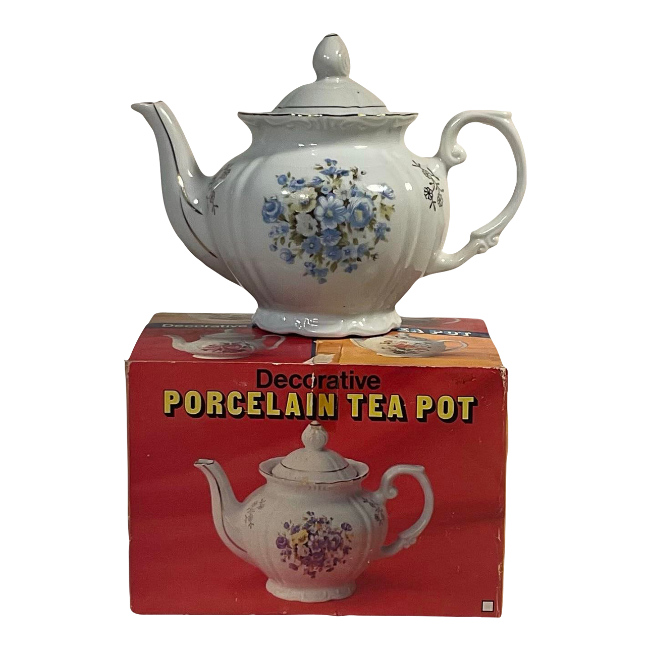 Japanese Vintage Decorative Floral Porcelain Tea Pot, Haruta & Co 