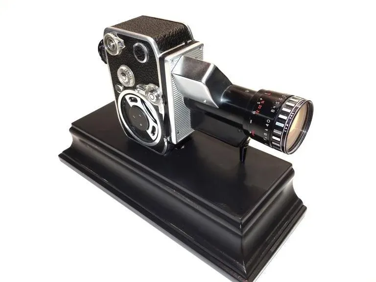 1950s Bolex C. Mid-Century Complete 8mm Mounted Movie Camera