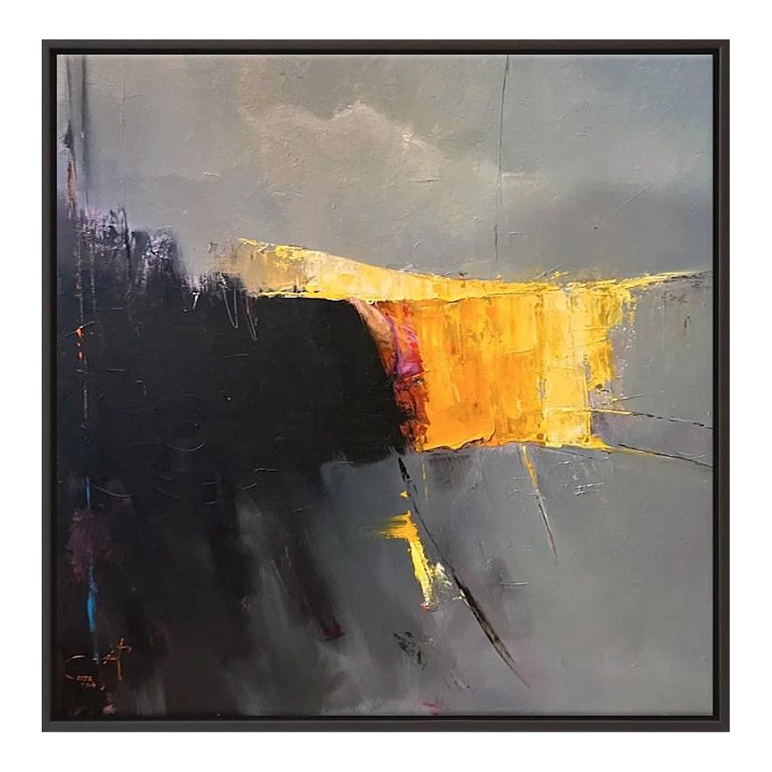 Abstract Oil Painting, "Timeless 2" Chairish