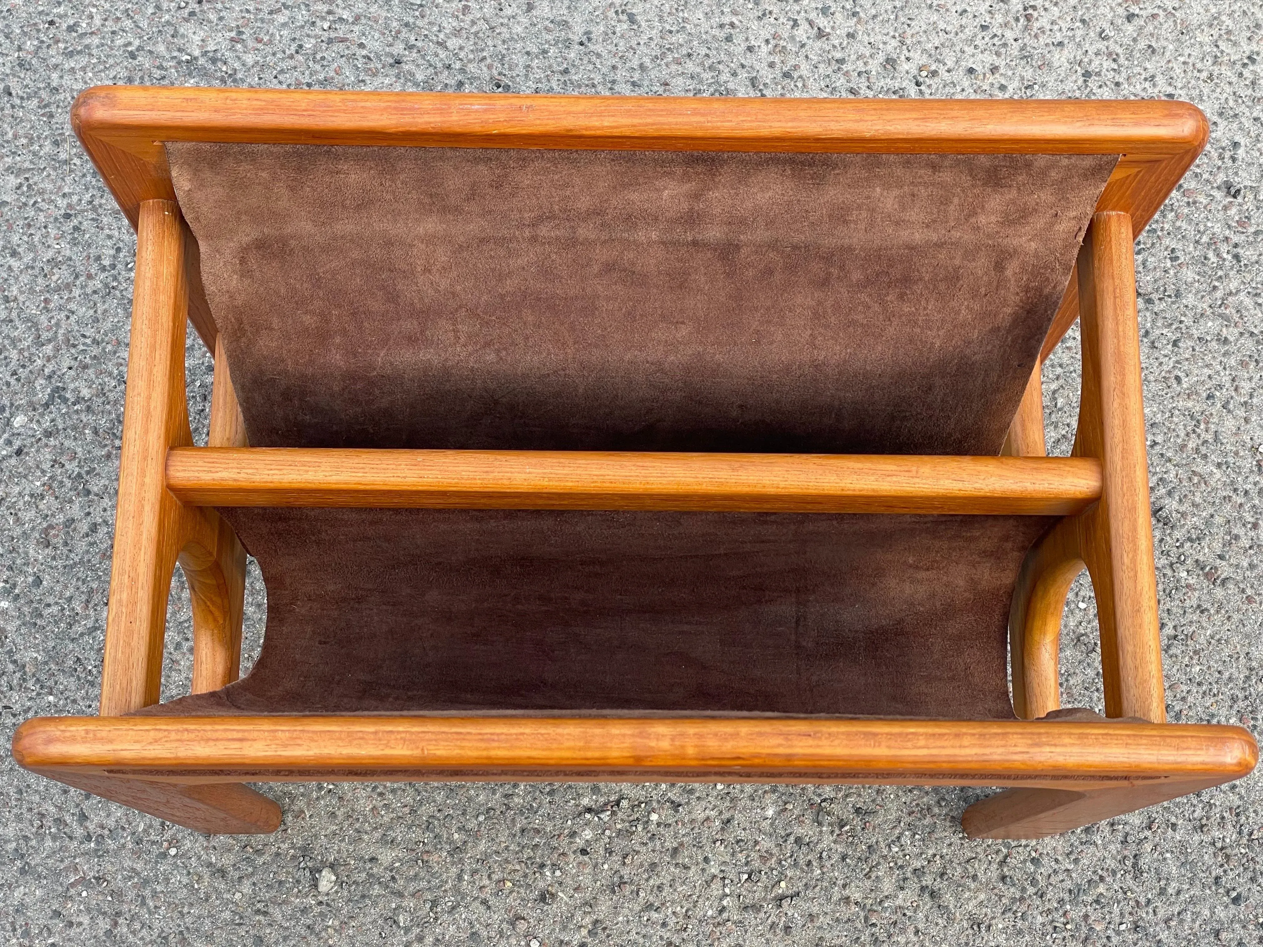 Mid-Century Teak Magazine Rack attributed to Aksel Kjersgaard for