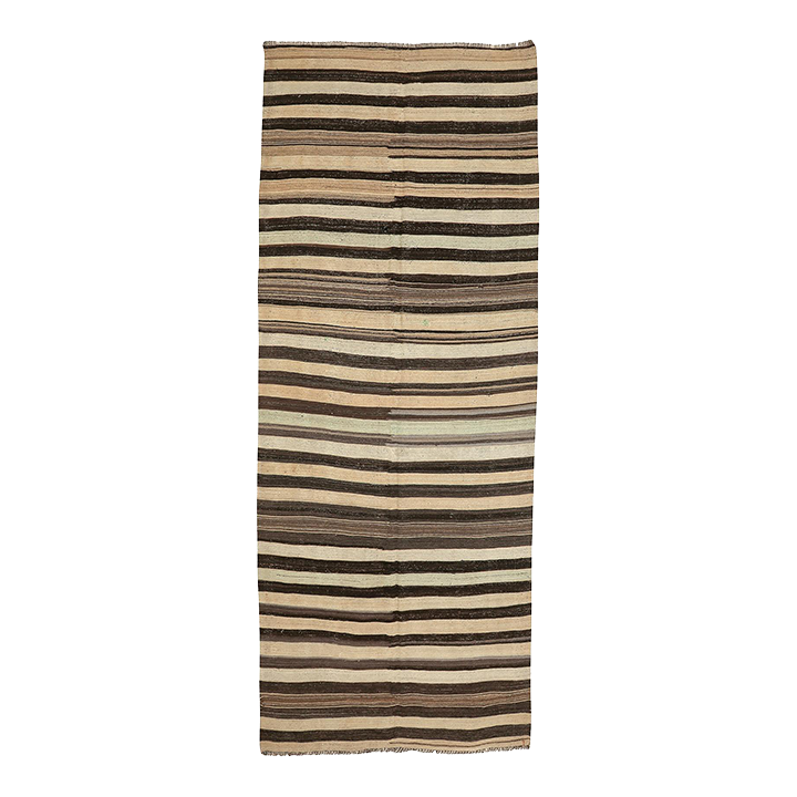 Mid 20th Century Large Striped Vintage Kilim Rug Chairish