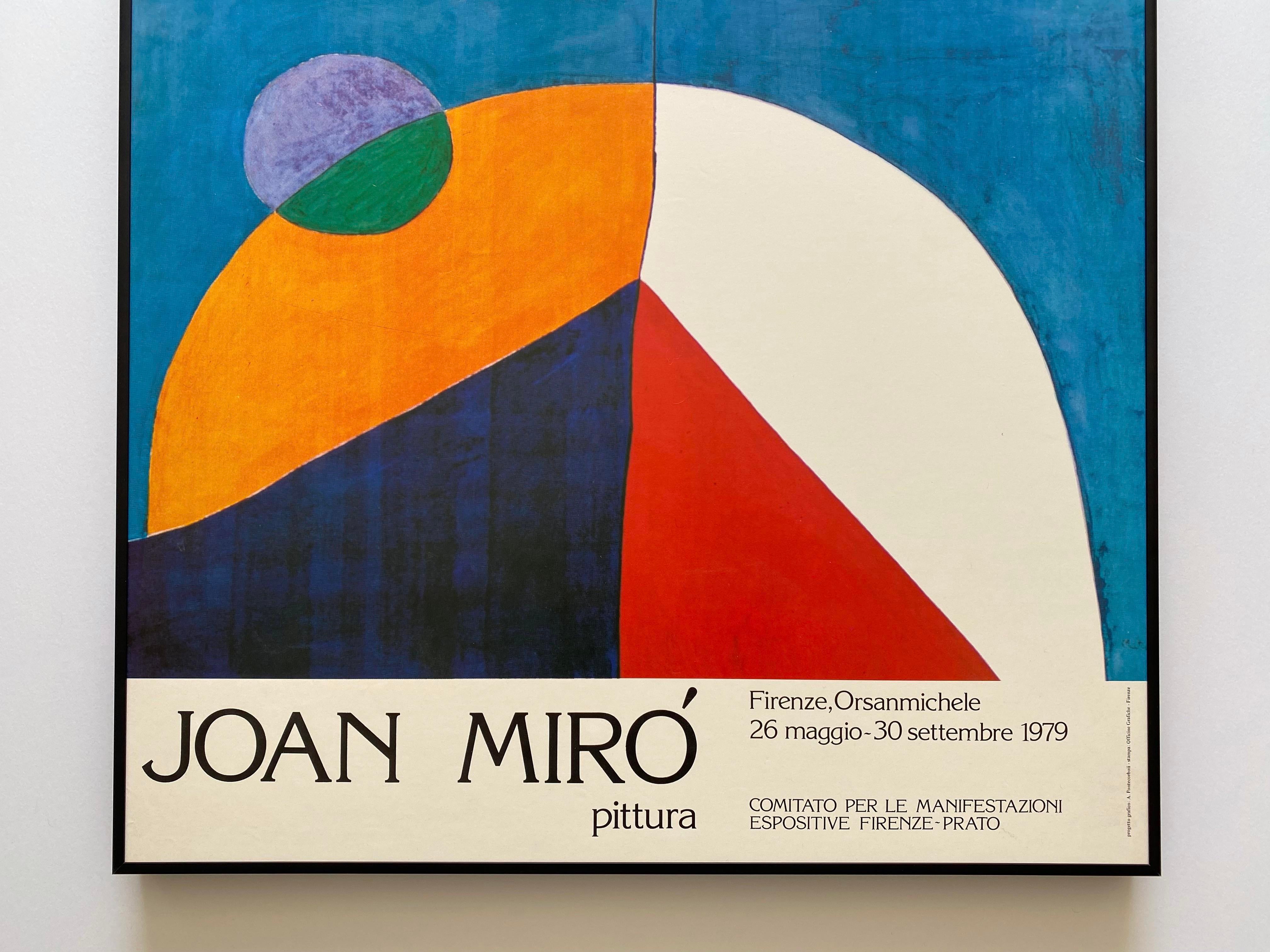Joan Miro Vintage 1979 Mid Century Modern Lithograph Print