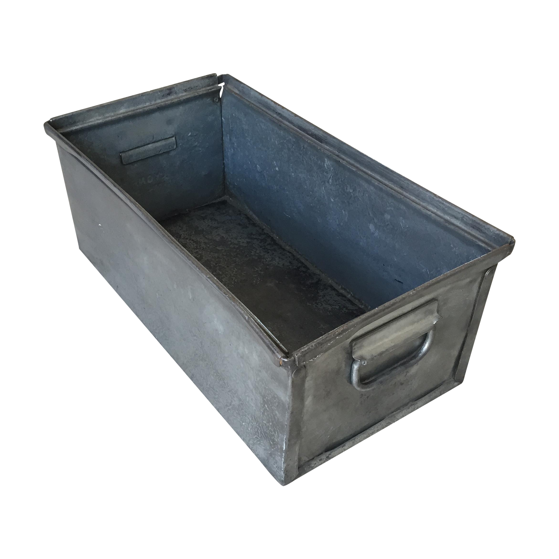 Vintage Industrial Metal Storage Box Chairish