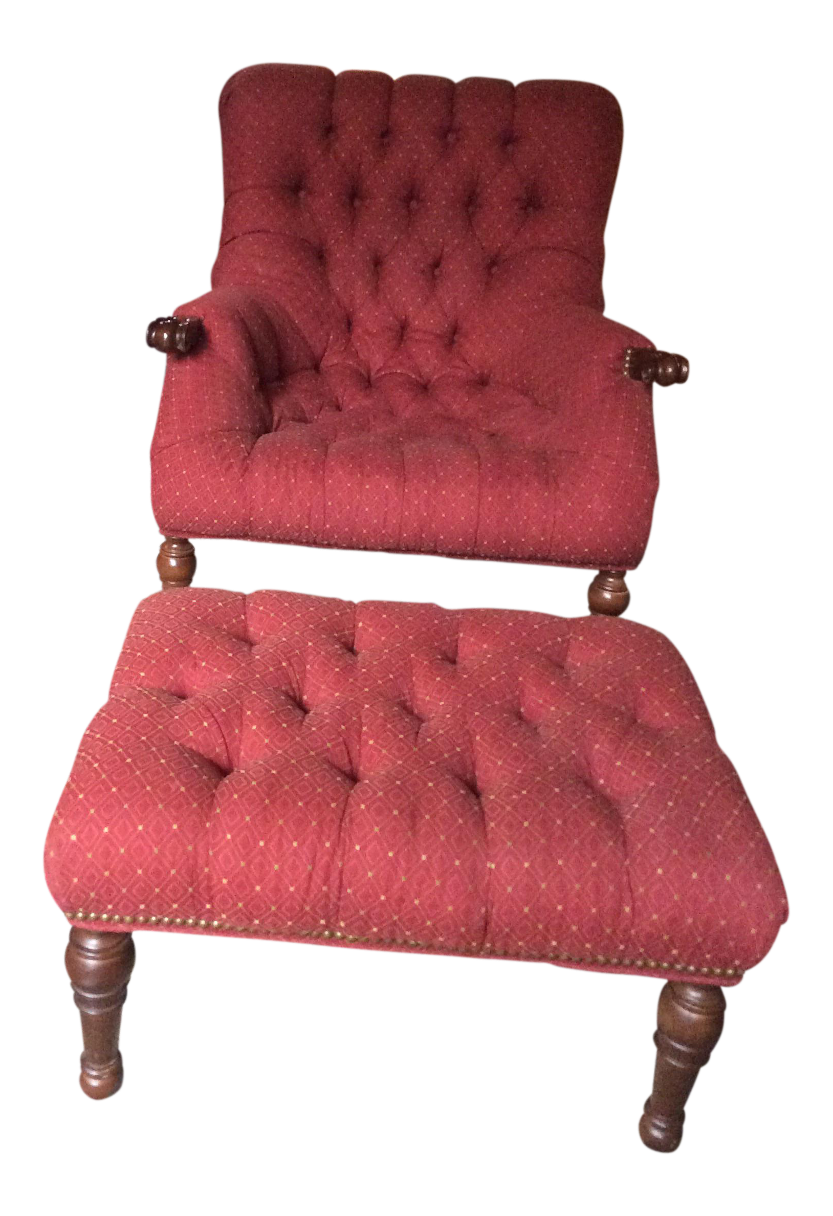 Sleepy Hollow Chair & Ottoman A Pair Chairish