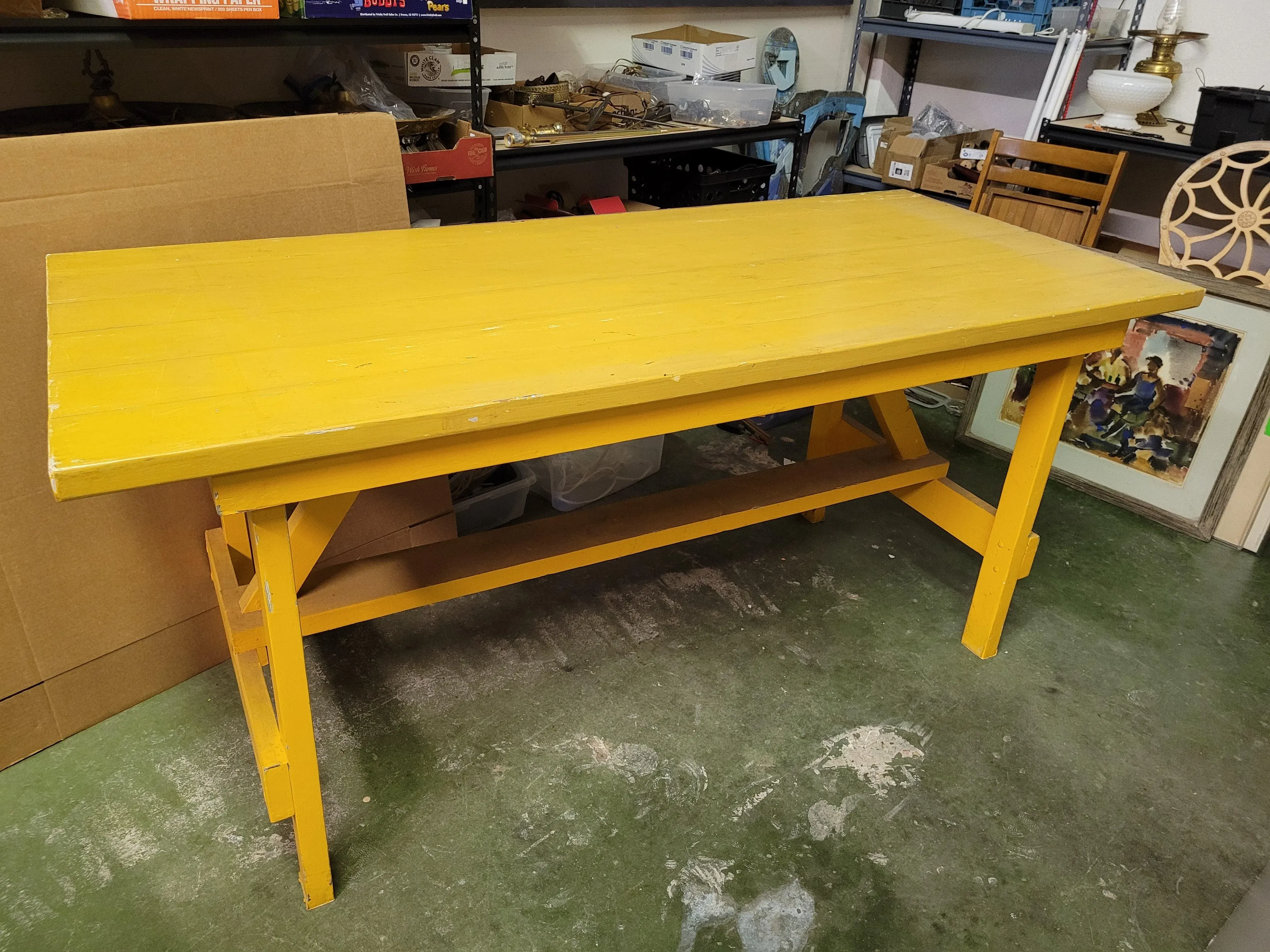 Yellow dining bench sale