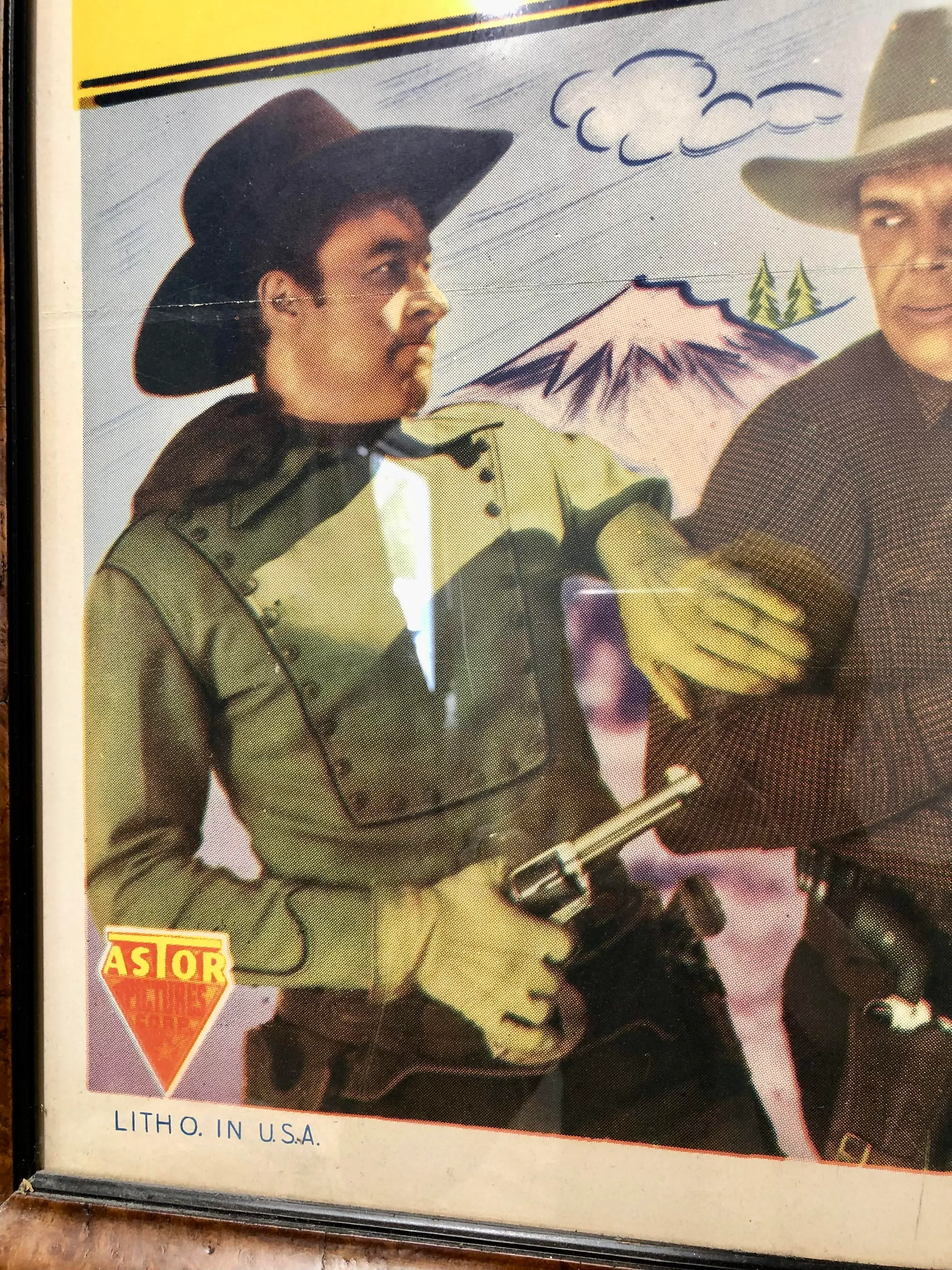 1949 Wood Frame Vintage Poster ポスター 1949 Wood Frame Vintage Poster ポスター