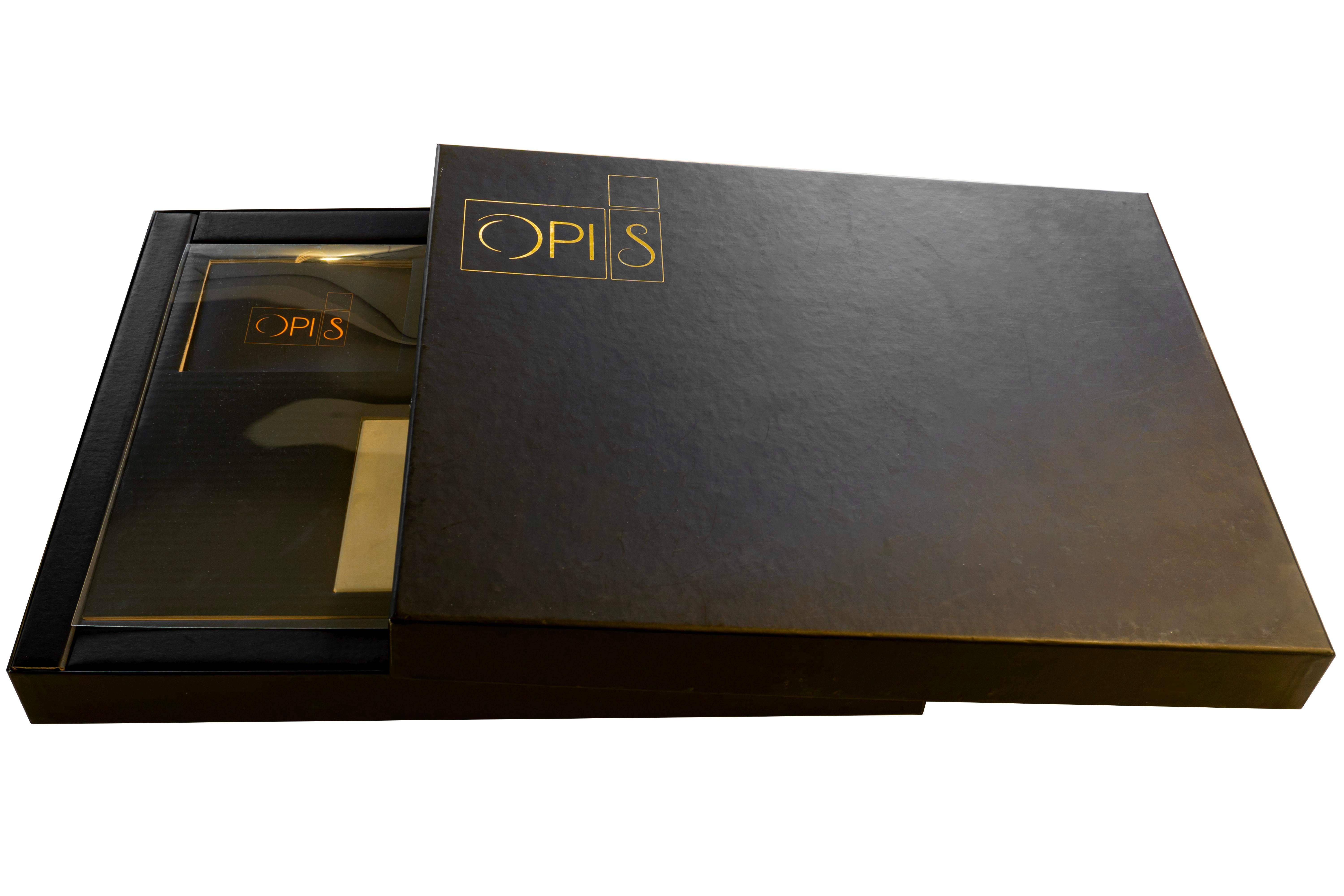 Opis Table Set in Polished Embossed Stainless Steel with Coasters, Placemats & Cutlery Mats by Alberto Grassi, Set of 6