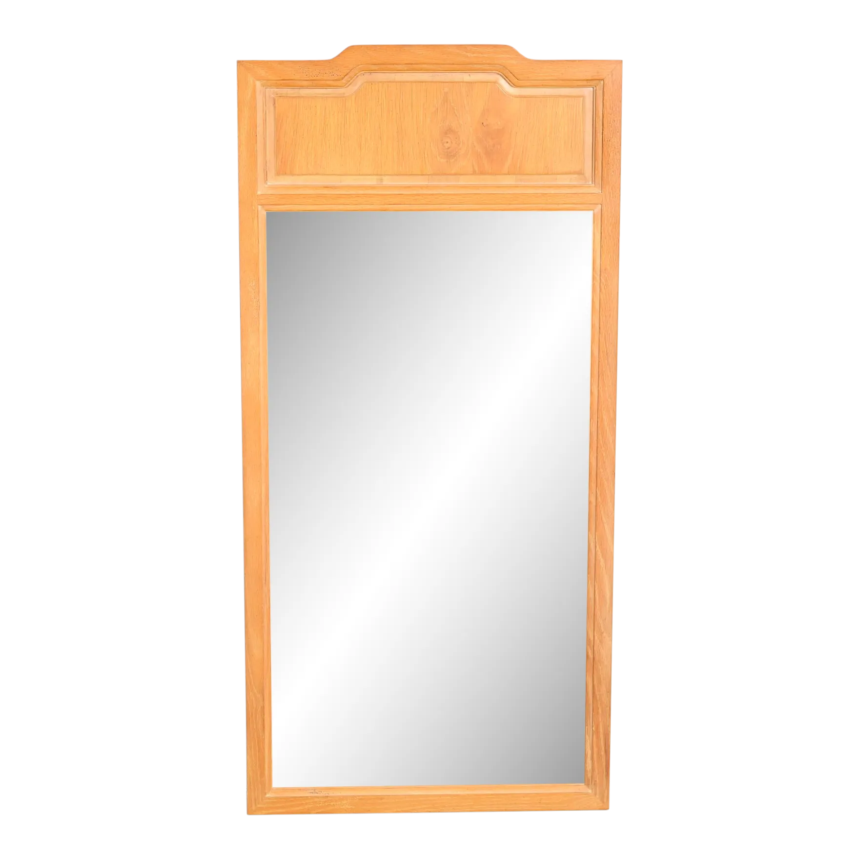 Henredon MidCentury Modern Sculpted Ash Framed Wall Mirror Chairish