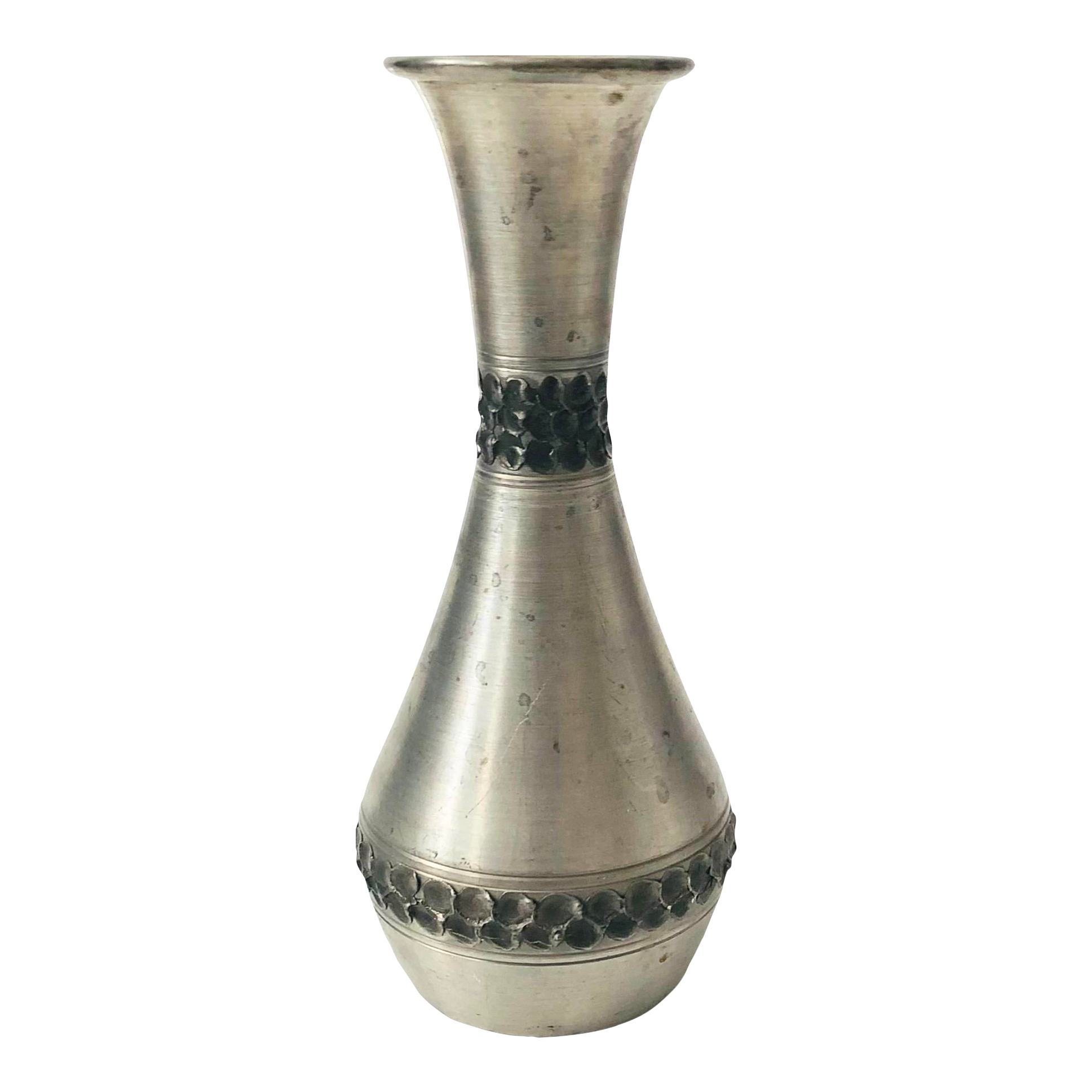 Mid Century Pewter Vase Made in Norway Chairish