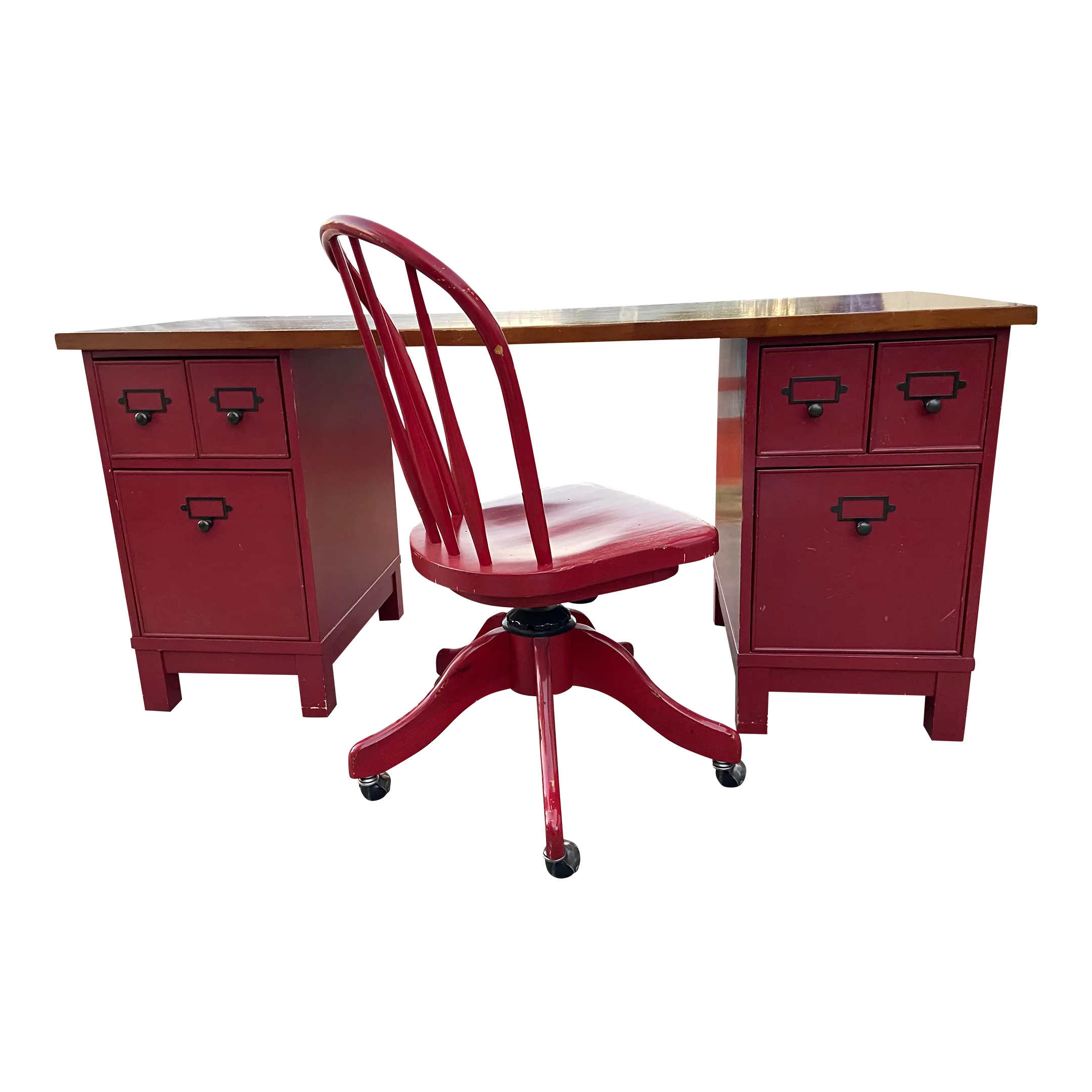 Pottery barn desk chair wood deals
