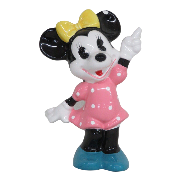 Walt Disney Productions Minnie Mouse Ceramic Figurine Made in Japan
