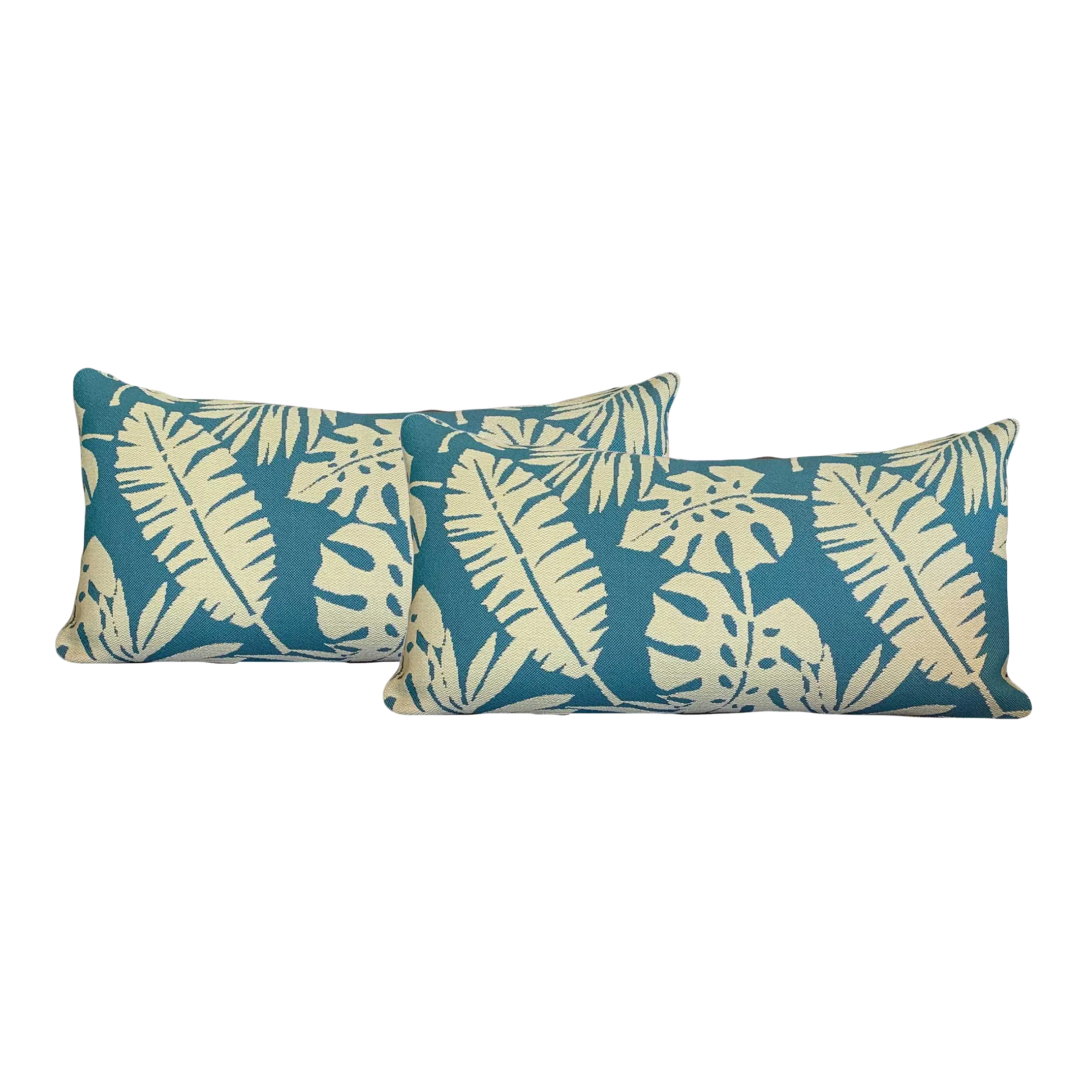 Teal and top lime green cushions